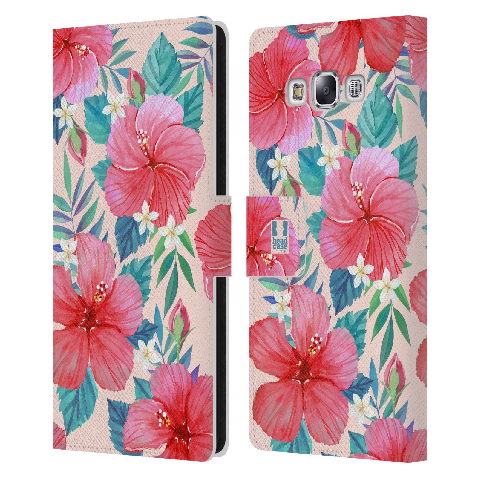 HEAD CASE DESIGNS WATERCOLOUR FLOWERS 2 LEATHER BOOK CASE FOR SAMSUNG PHONES 3 - Picture 11 of 11