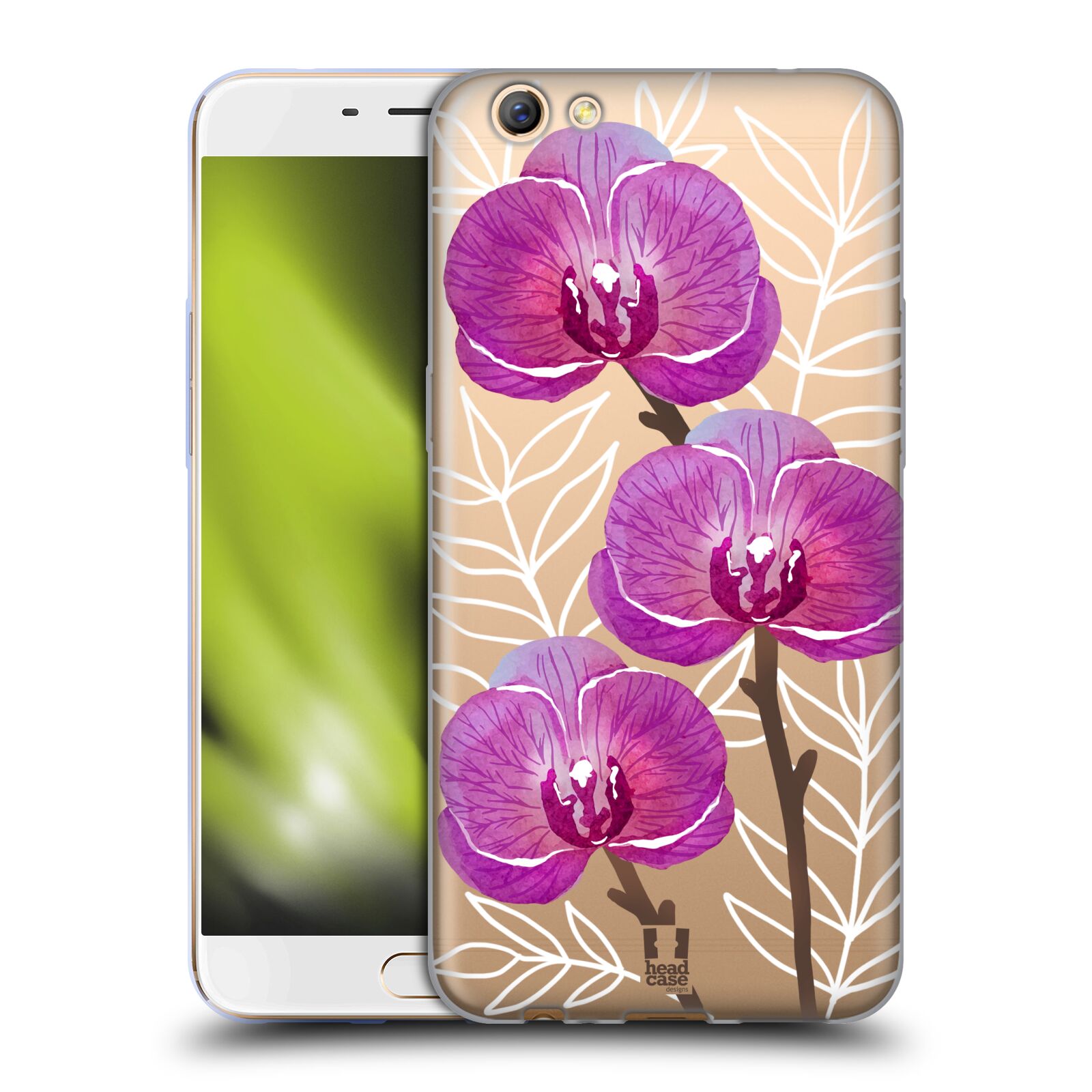 FUNDA HEAD CASE DESIGNS ACUARELA FLORES 2 GEL SUAVE PARA TELÉFONOS OPPO - Imagen 9 de 12