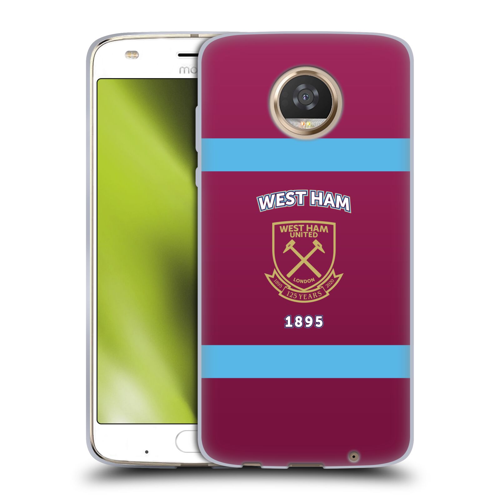 OFFICIAL WEST HAM UNITED FC 125 YEAR ANNIVERSARY GEL CASE FOR MOTOROLA PHONES - Picture 8 of 18