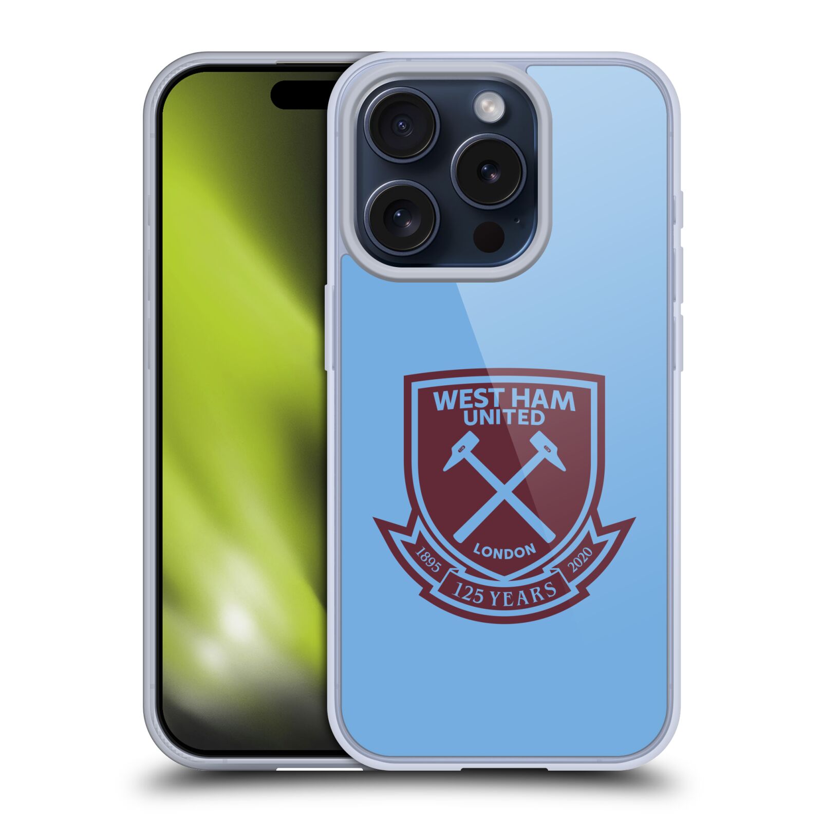 WEST HAM UNITED FC 125 YEAR ANNIVERSARY SOFT GEL CASE FOR APPLE iPHONE PHONES - 第 10/15 張圖片