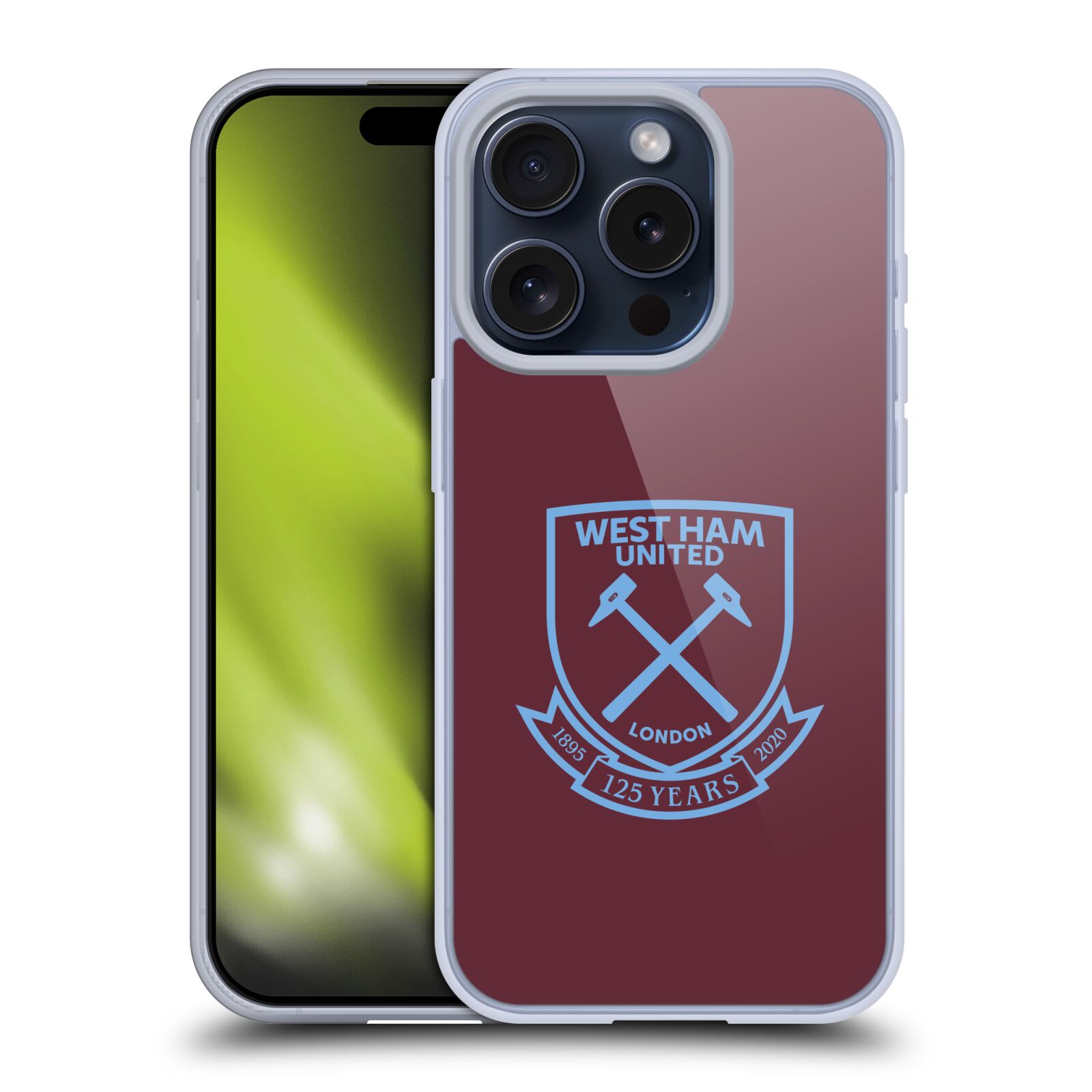 WEST HAM UNITED FC 125 YEAR ANNIVERSARY SOFT GEL CASE FOR APPLE iPHONE PHONES - 第 9/15 張圖片