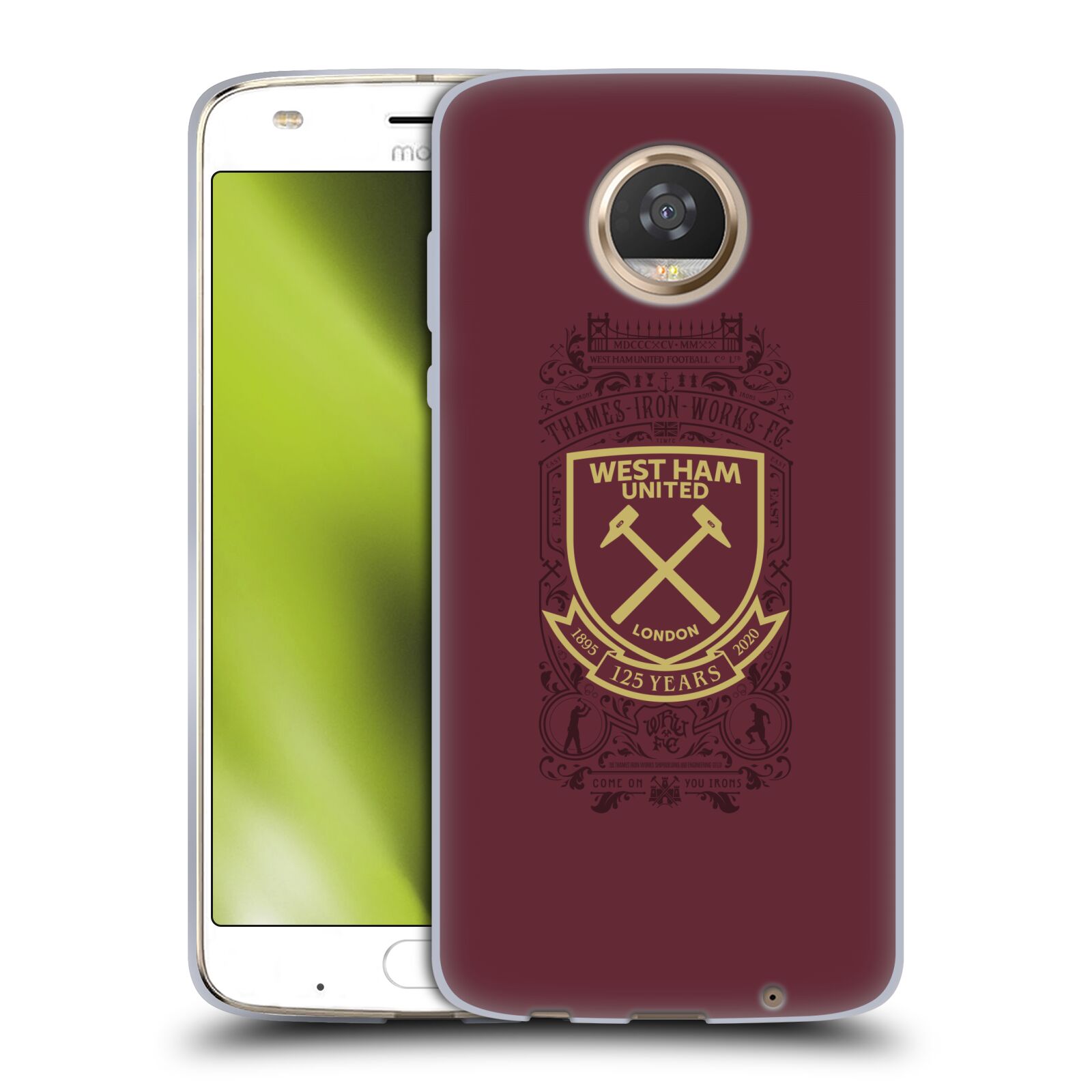 OFFICIAL WEST HAM UNITED FC 125 YEAR ANNIVERSARY GEL CASE FOR MOTOROLA PHONES - Picture 17 of 18