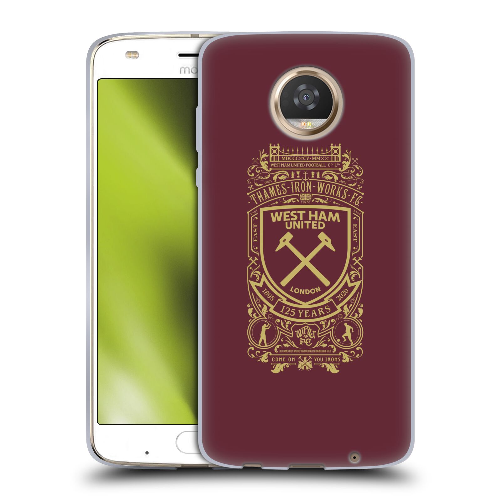 OFFICIAL WEST HAM UNITED FC 125 YEAR ANNIVERSARY GEL CASE FOR MOTOROLA PHONES - Picture 16 of 18