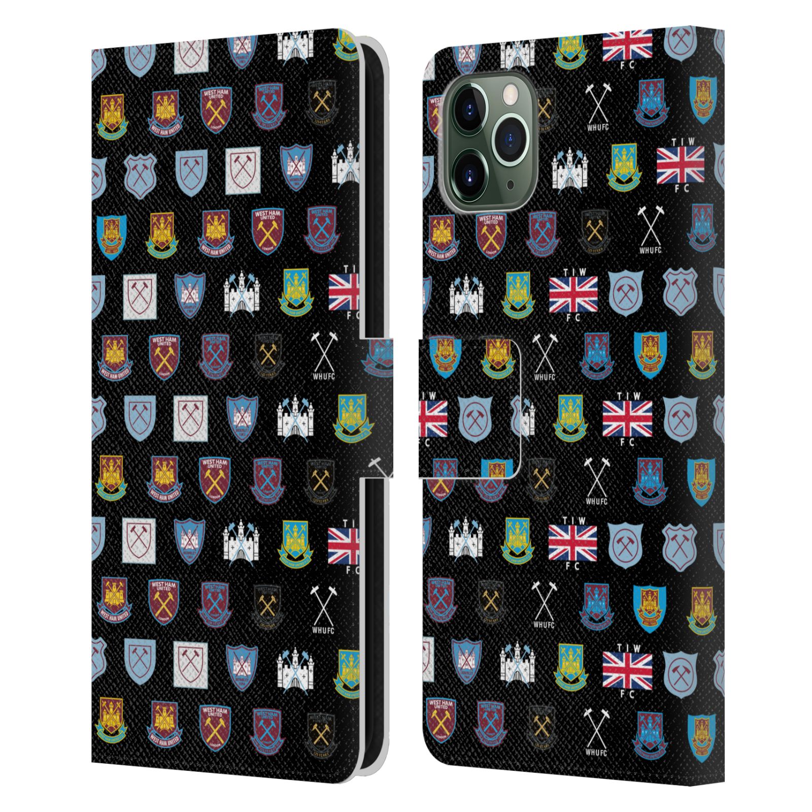 WEST HAM UNITED FC CREST HISTORY LEATHER BOOK CASE FOR APPLE iPHONE PHONES - Picture 12 of 12