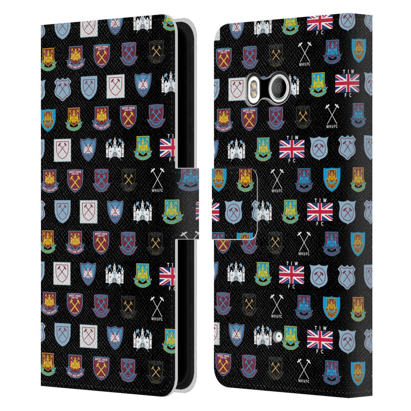 OFFICIAL WEST HAM UNITED FC CREST HISTORY LEATHER BOOK CASE FOR HTC PHONES 1 - Picture 7 of 7