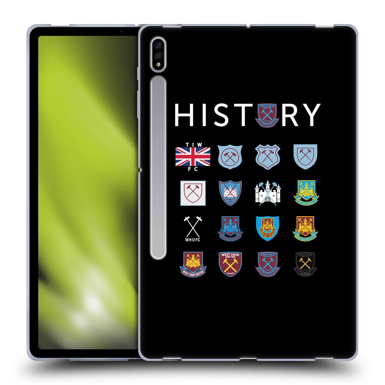 OFFICIAL WEST HAM UNITED FC CREST HISTORY SOFT GEL CASE FOR SAMSUNG TABLETS 1 - Picture 8 of 13