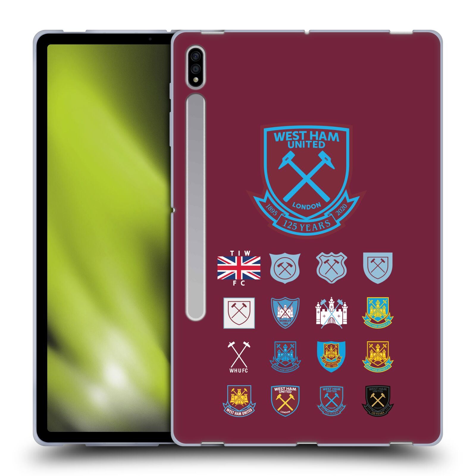 OFFICIAL WEST HAM UNITED FC CREST HISTORY SOFT GEL CASE FOR SAMSUNG TABLETS 1 - Picture 9 of 13