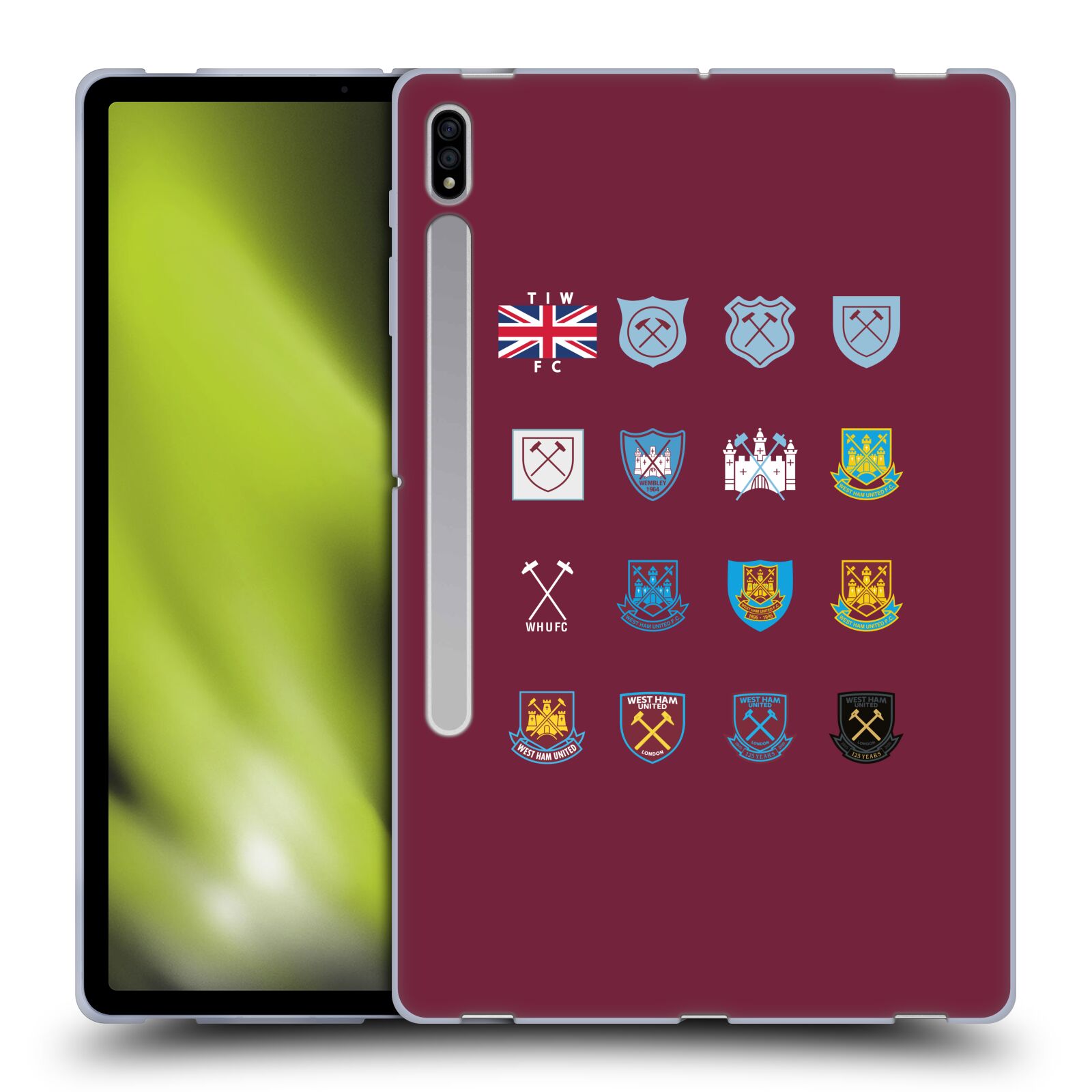OFFICIAL WEST HAM UNITED FC CREST HISTORY SOFT GEL CASE FOR SAMSUNG TABLETS 1 - Picture 10 of 13