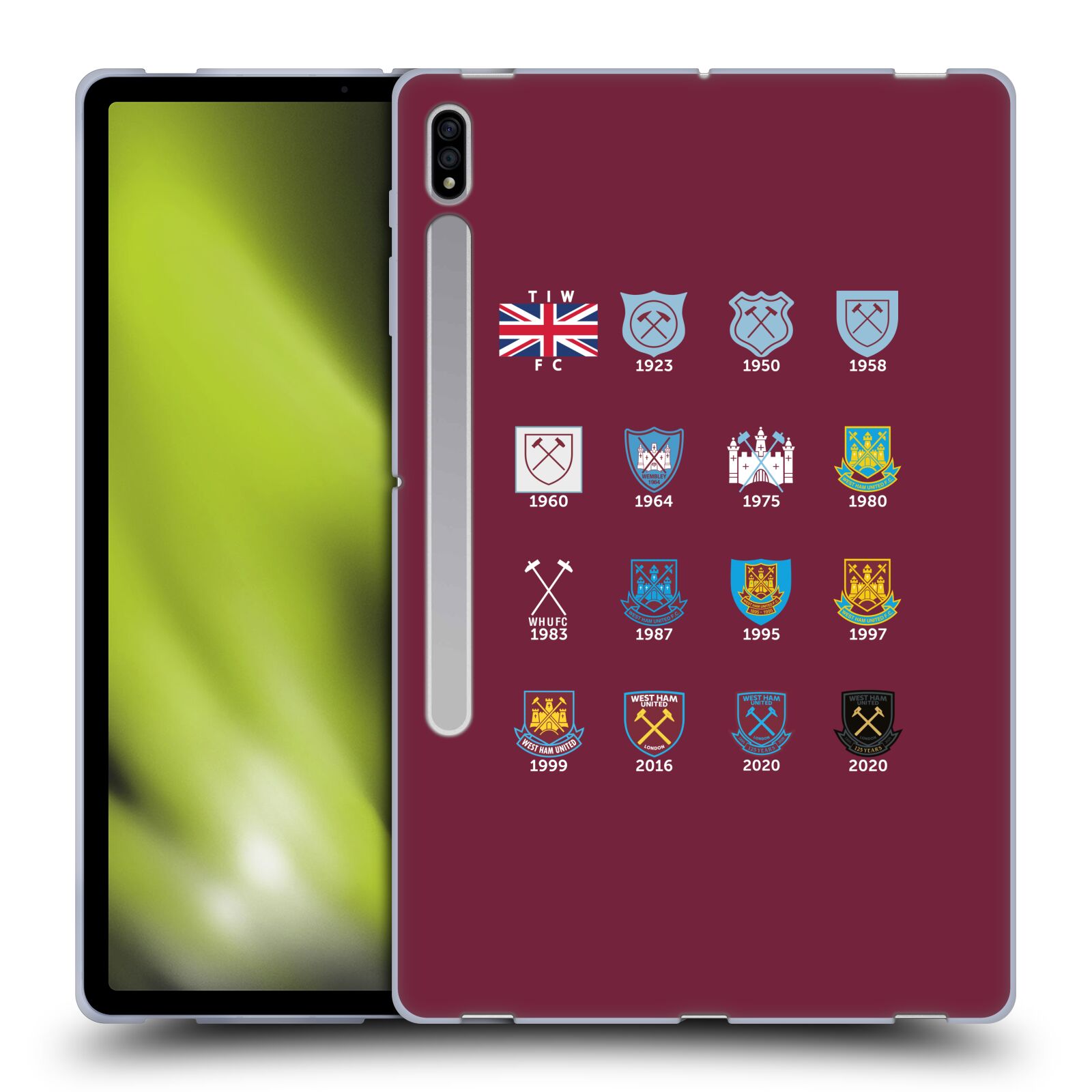 OFFICIAL WEST HAM UNITED FC CREST HISTORY SOFT GEL CASE FOR SAMSUNG TABLETS 1 - Picture 11 of 13
