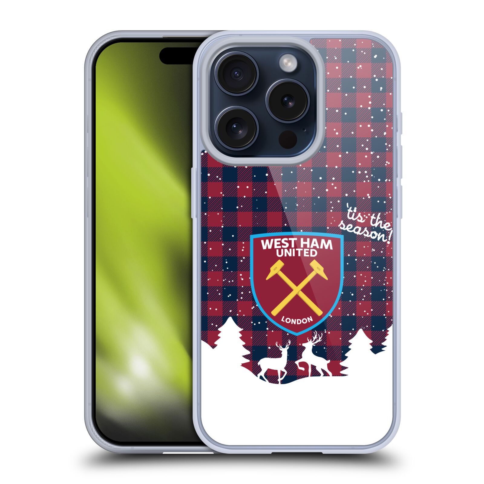 OFFICIEL WEST HAM UNITED FC NOËL ÉTUI COQUE EN GEL POUR APPLE iPHONE TÉLÉPHONES - Photo 8 sur 12