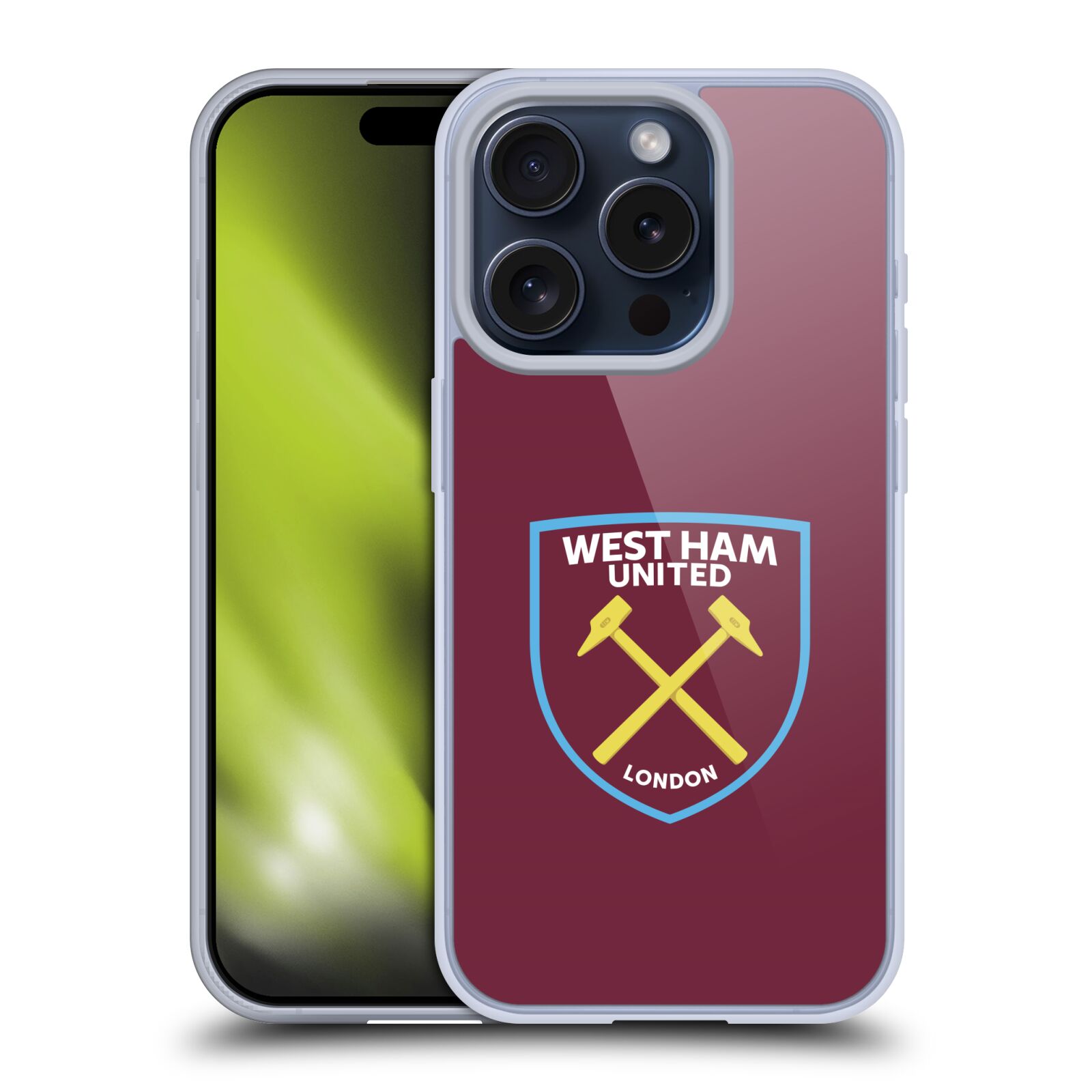 OFFICIAL WEST HAM UNITED FC CREST SOFT GEL CASE FOR APPLE iPHONE PHONES - Picture 9 of 14