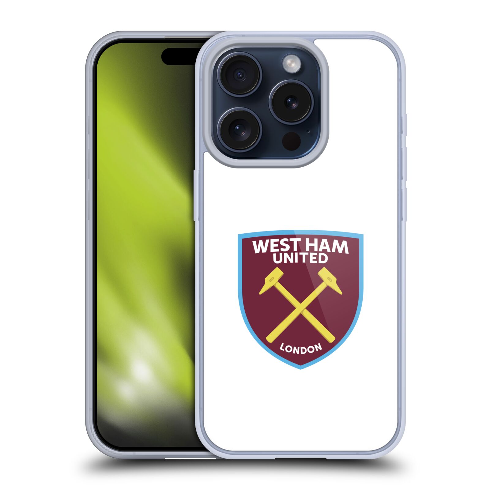 OFFICIAL WEST HAM UNITED FC CREST SOFT GEL CASE FOR APPLE iPHONE PHONES - Picture 10 of 14