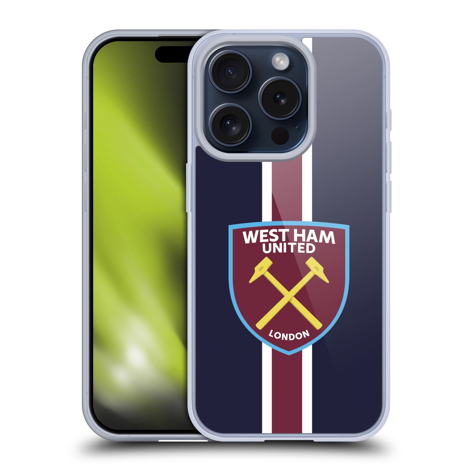 OFFICIAL WEST HAM UNITED FC CREST SOFT GEL CASE FOR APPLE iPHONE PHONES - Picture 13 of 14
