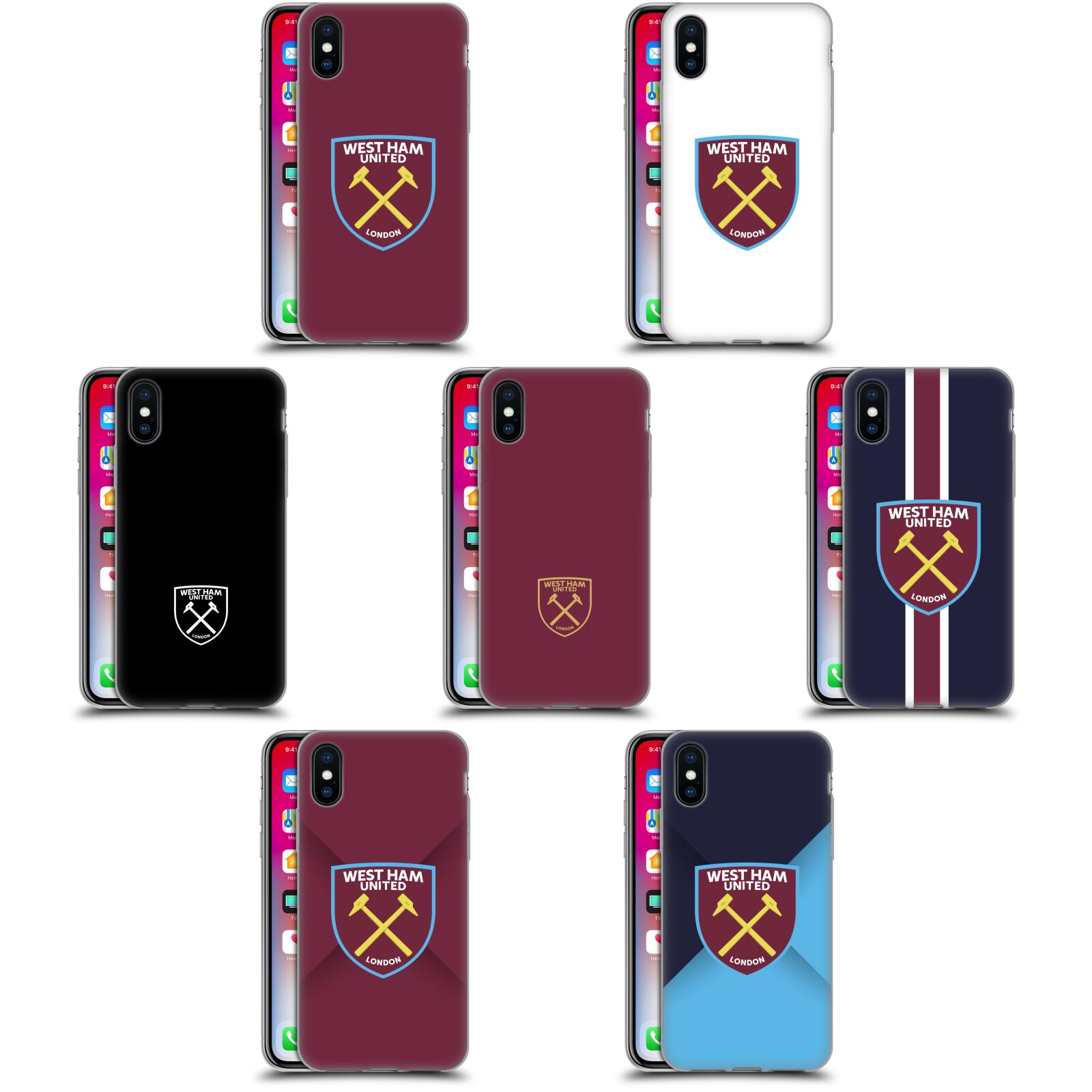 Custodia Libro Pelle West Ham United FC – Per Amazon Fire E Kindle, Multicolore
