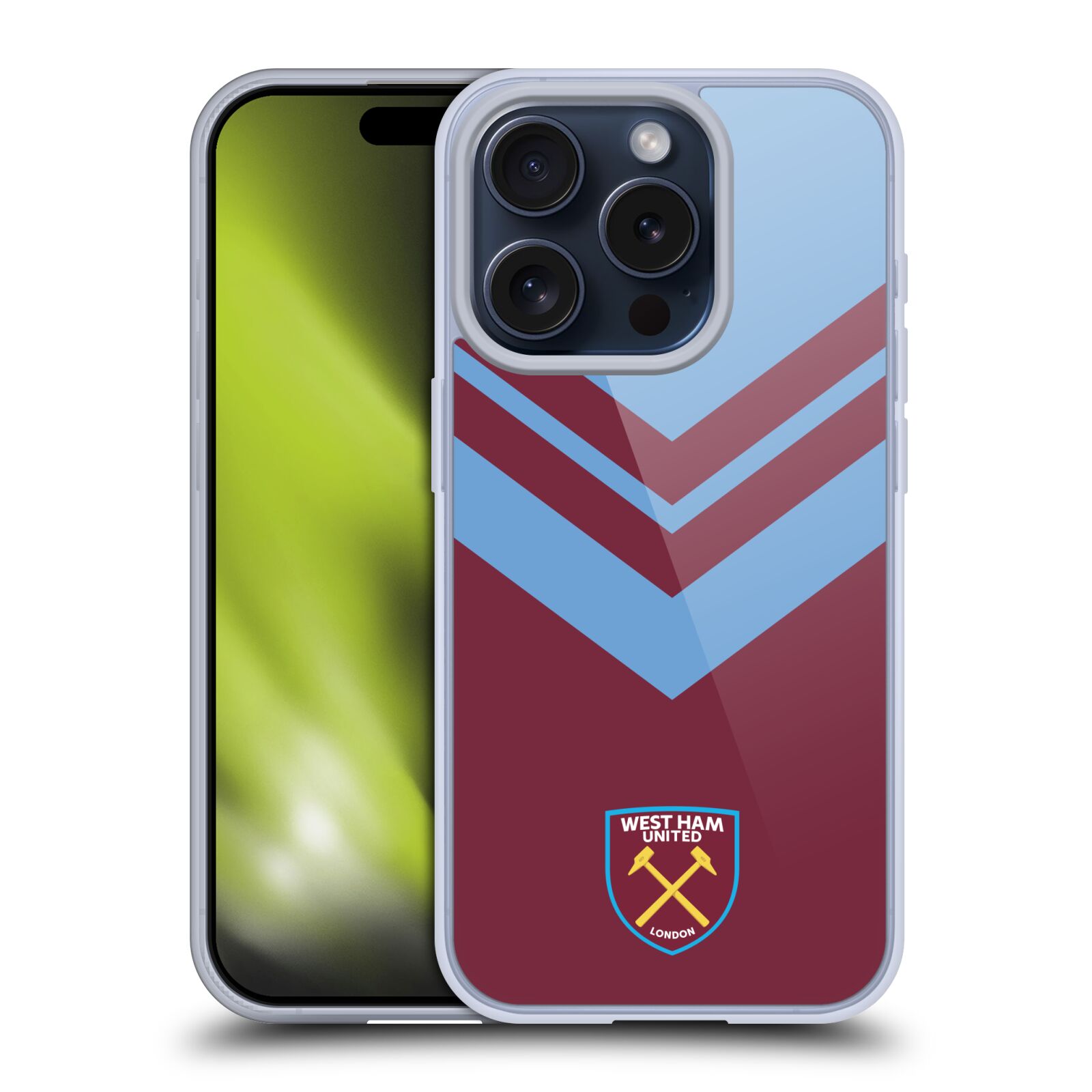 OFFICIAL WEST HAM UNITED FC CREST GRAPHICS SOFT GEL CASE FOR APPLE iPHONE PHONES - Picture 8 of 15