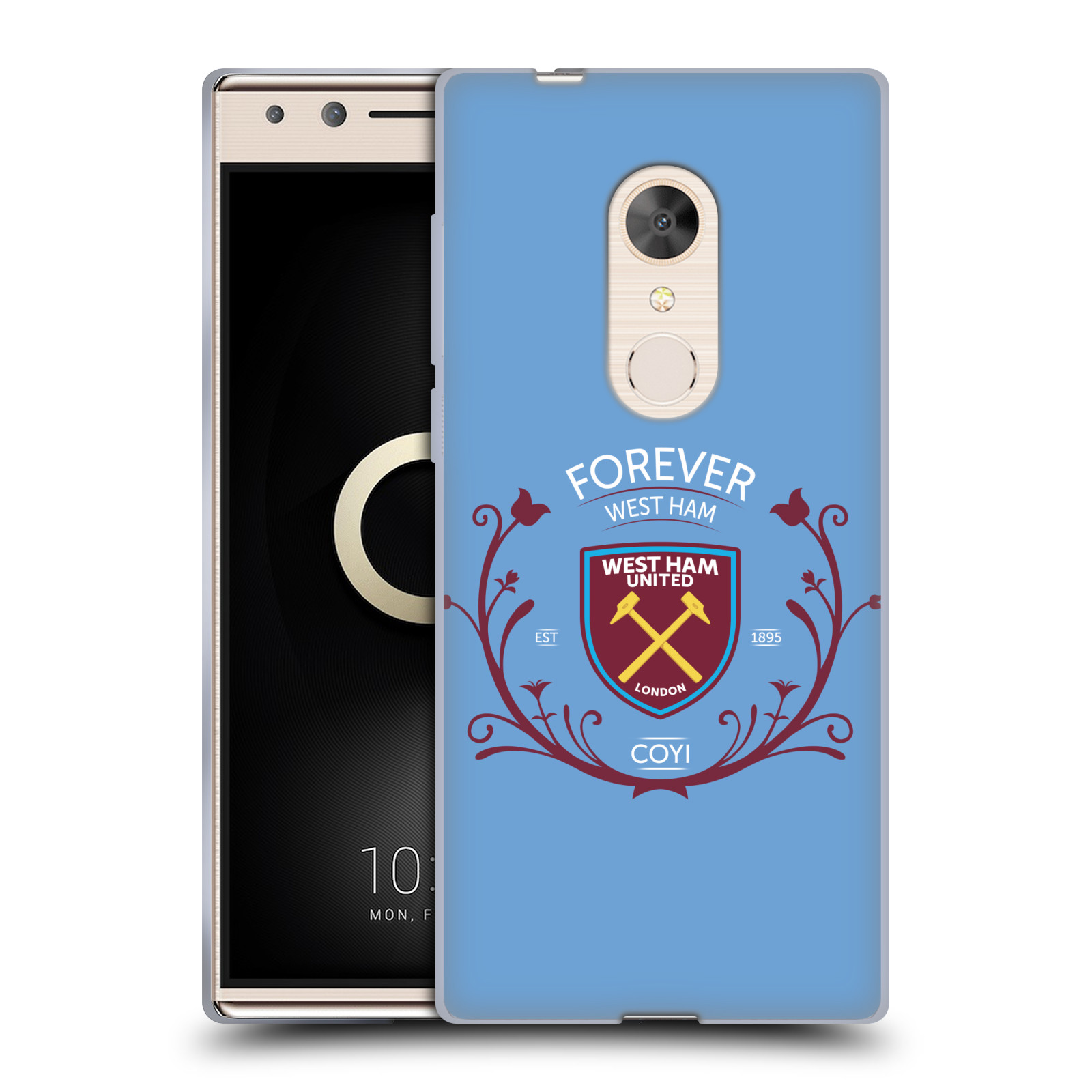 OFFICIAL WEST HAM UNITED FC 2018/19 CREST SOFT GEL CASE FOR ALCATEL PHONES - 第 9/15 張圖片