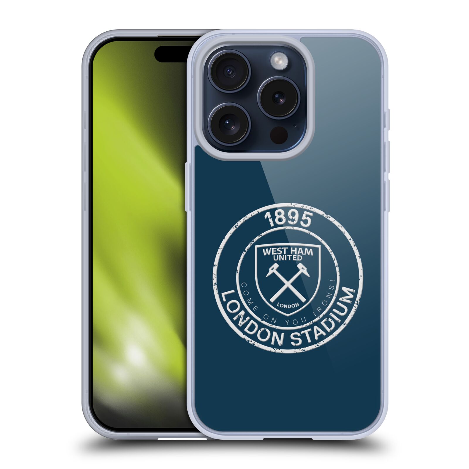 OFFICIAL WEST HAM UNITED FC CREST GRAPHICS SOFT GEL CASE FOR APPLE iPHONE PHONES - Picture 10 of 15