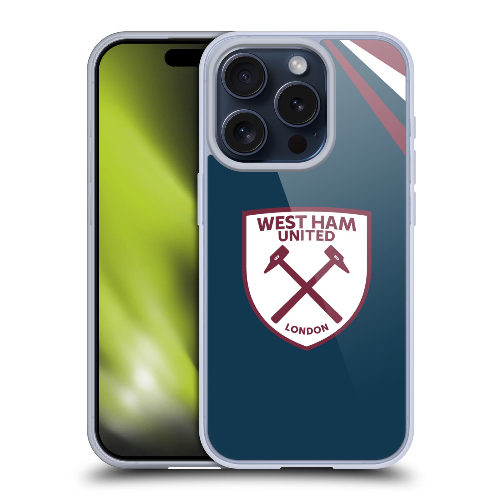 OFFICIAL WEST HAM UNITED FC CREST GRAPHICS SOFT GEL CASE FOR APPLE iPHONE PHONES - Picture 11 of 15