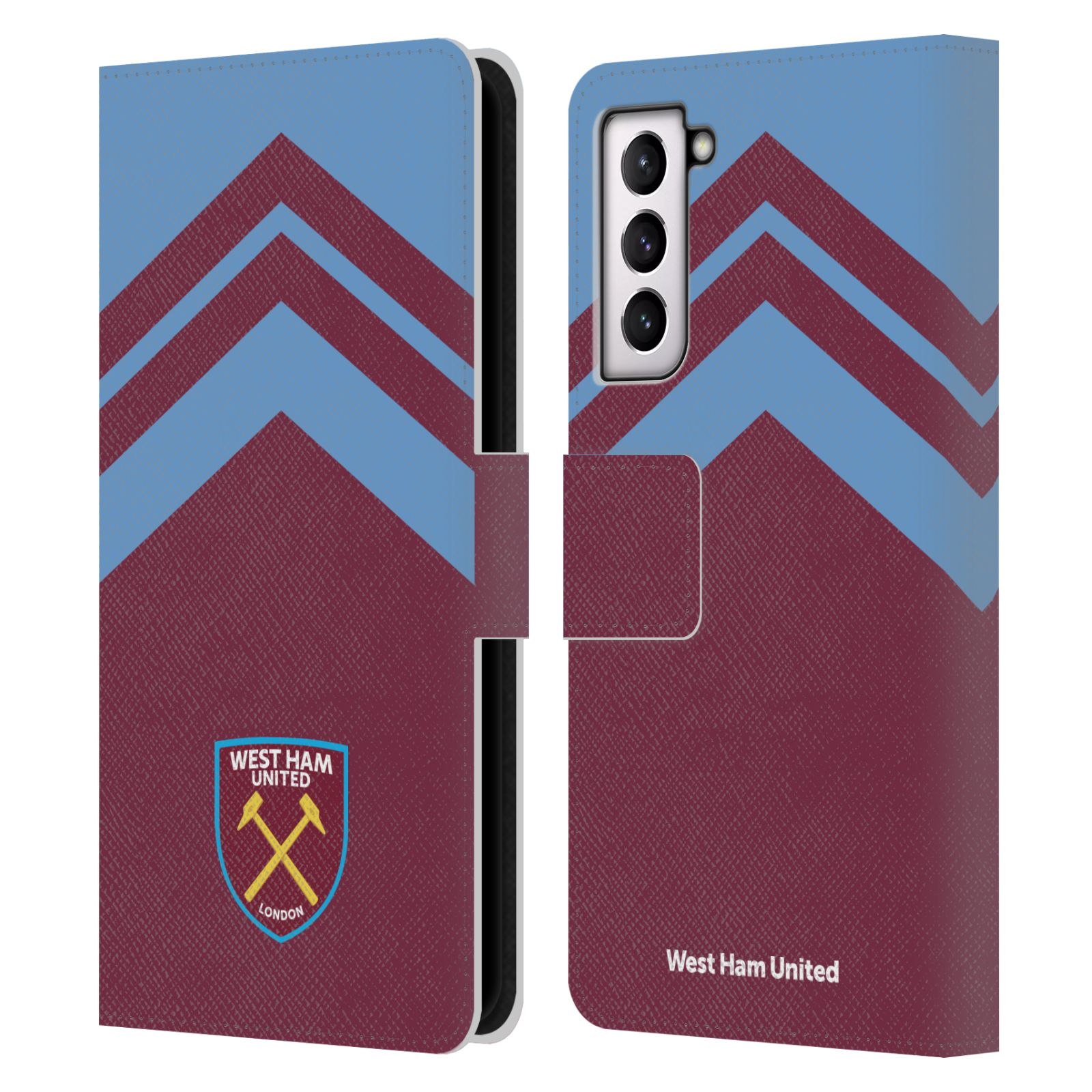 WEST HAM UNITED FC CREST GRAPHICS LEATHER BOOK WALLET CASE FOR SAMSUNG PHONES 4 - Picture 7 of 15