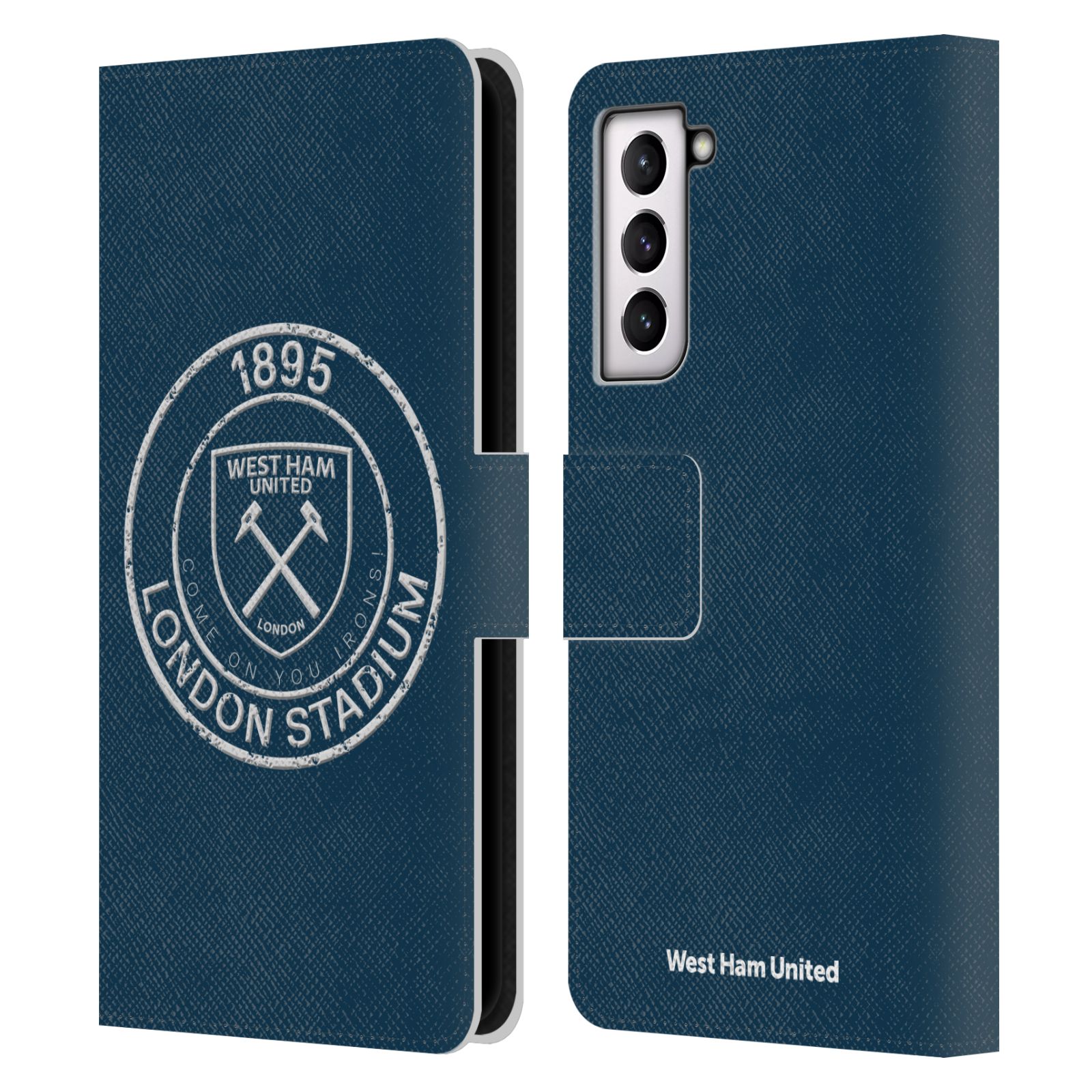 WEST HAM UNITED FC CREST GRAPHICS LEATHER BOOK WALLET CASE FOR SAMSUNG PHONES 4 - Picture 9 of 15