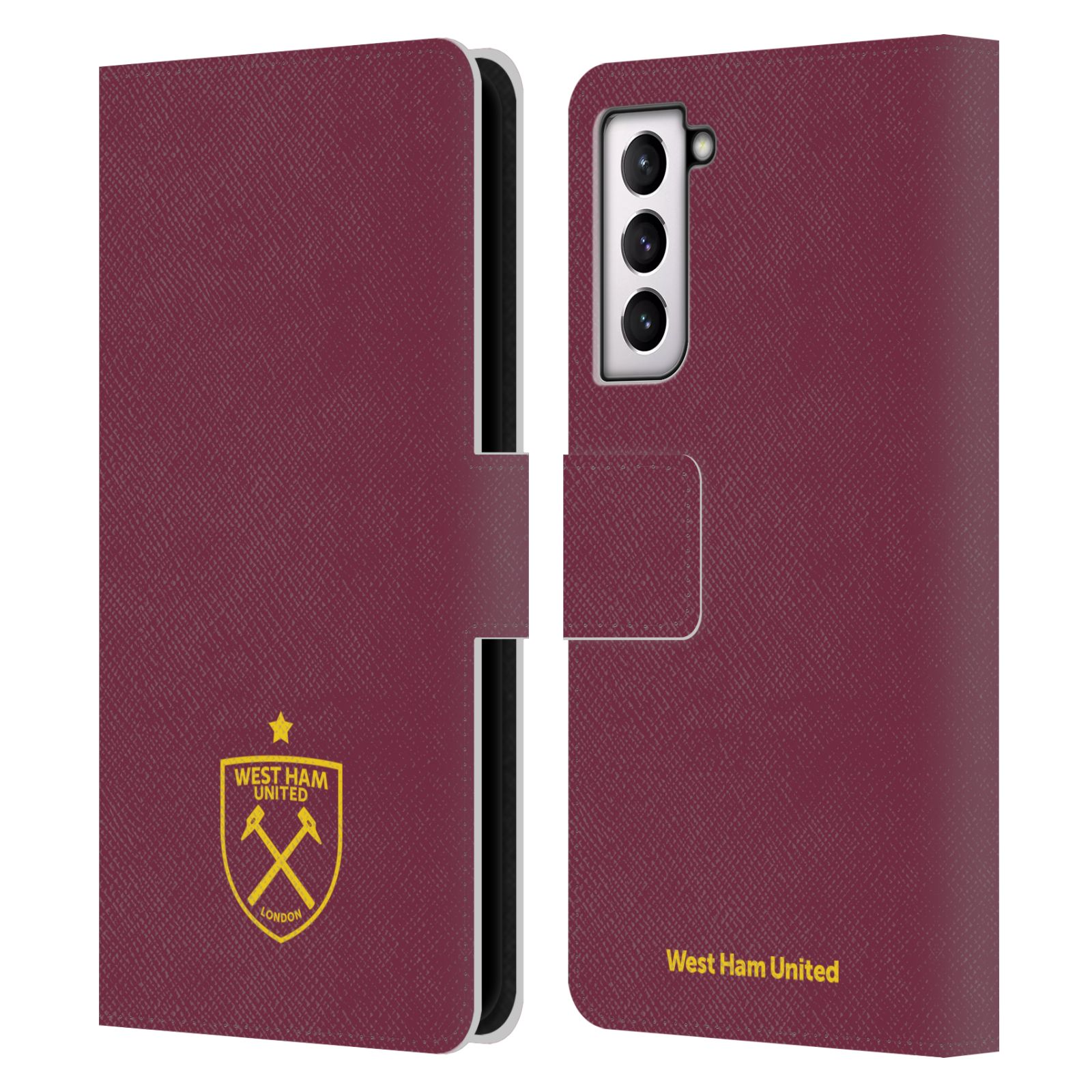 WEST HAM UNITED FC CREST GRAPHICS LEATHER BOOK WALLET CASE FOR SAMSUNG PHONES 4 - Picture 12 of 15
