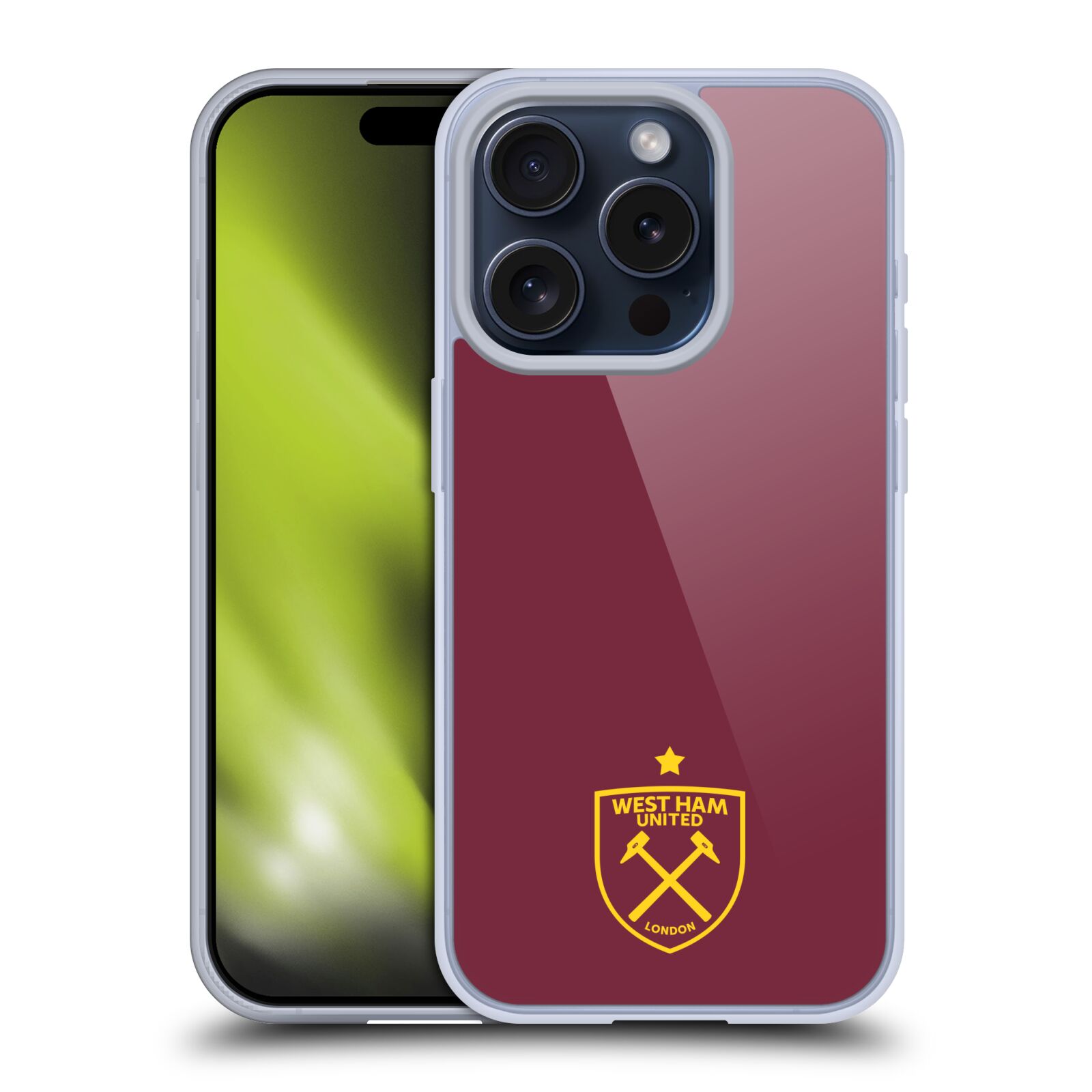 OFFICIAL WEST HAM UNITED FC CREST GRAPHICS SOFT GEL CASE FOR APPLE iPHONE PHONES - Picture 13 of 15