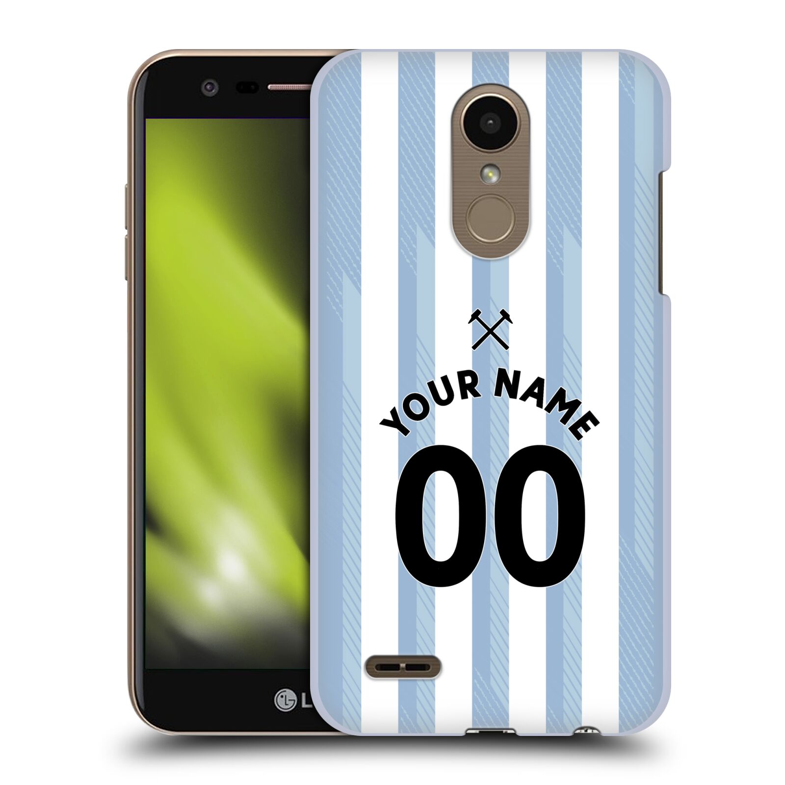 CUSTOM PERSONALISED WEST HAM UNITED FC 2021/22 KIT BACK CASE FOR LG PHONES 1 - 第 8/9 張圖片