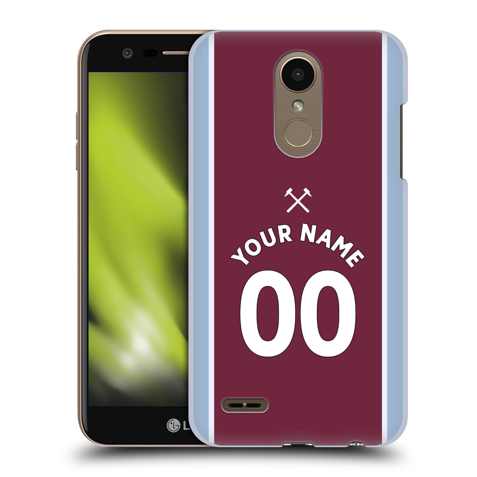 CUSTOM PERSONALISED WEST HAM UNITED FC 2021/22 KIT BACK CASE FOR LG PHONES 1 - 第 9/9 張圖片