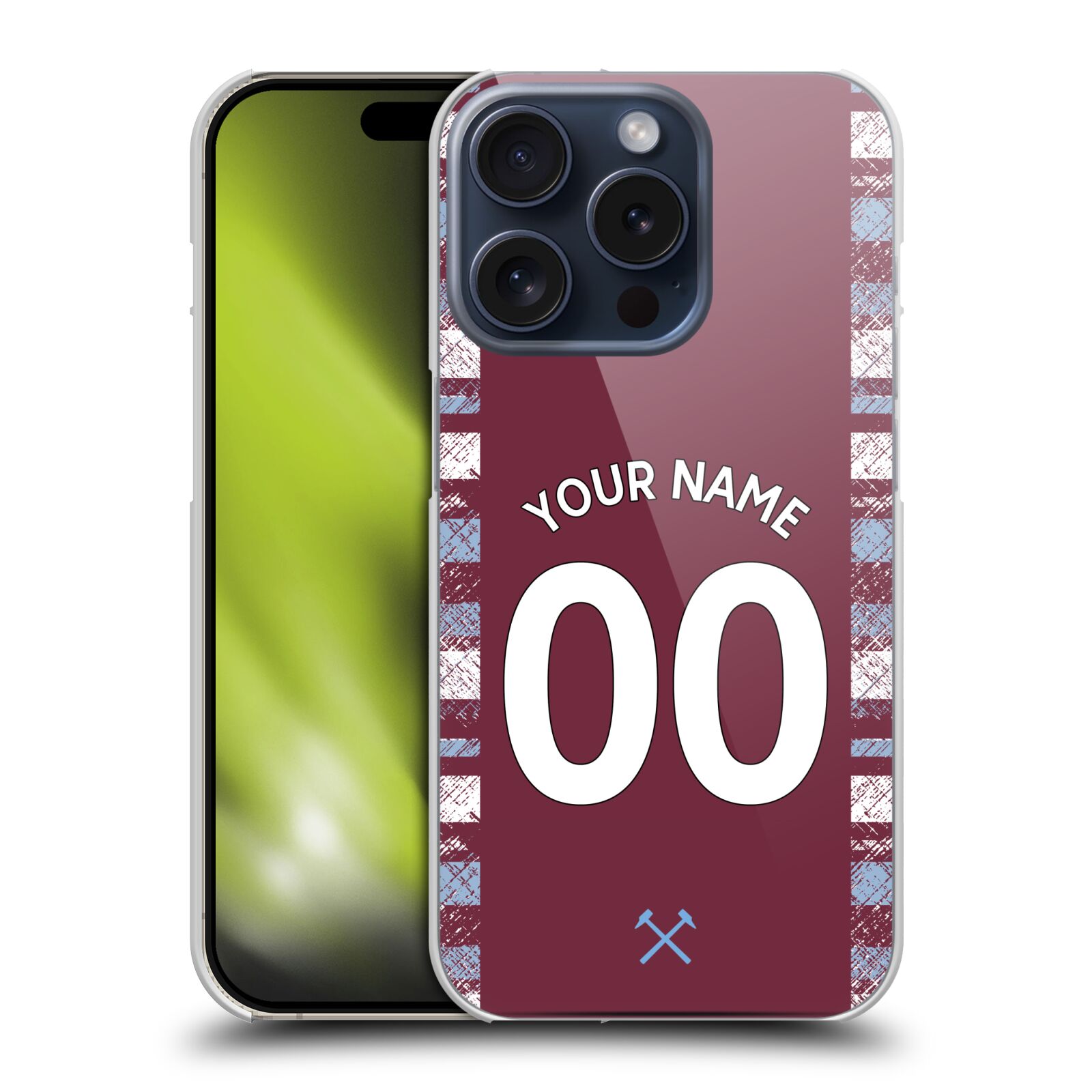 CUSTOM PERSONALIZED WEST HAM UNITED FC 2022/23 KIT CASE FOR APPLE iPHONE PHONES - 第 9/9 張圖片