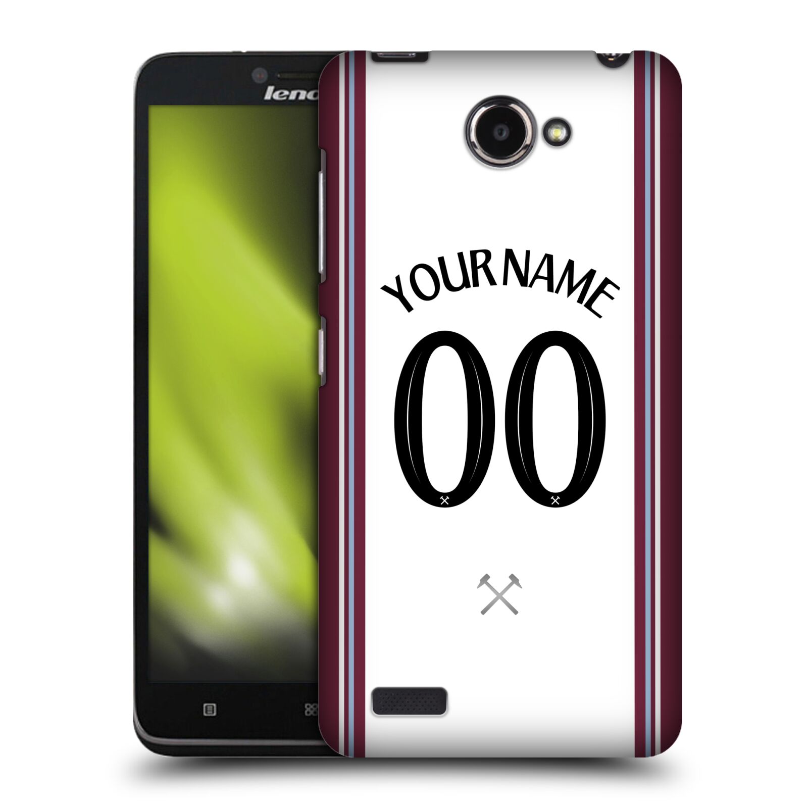 FUNDA TRASERA KIT PERSONALIZADA WEST HAM UNITED FC 2023/24 PARA TELÉFONOS LENOVO - Imagen 8 de 9