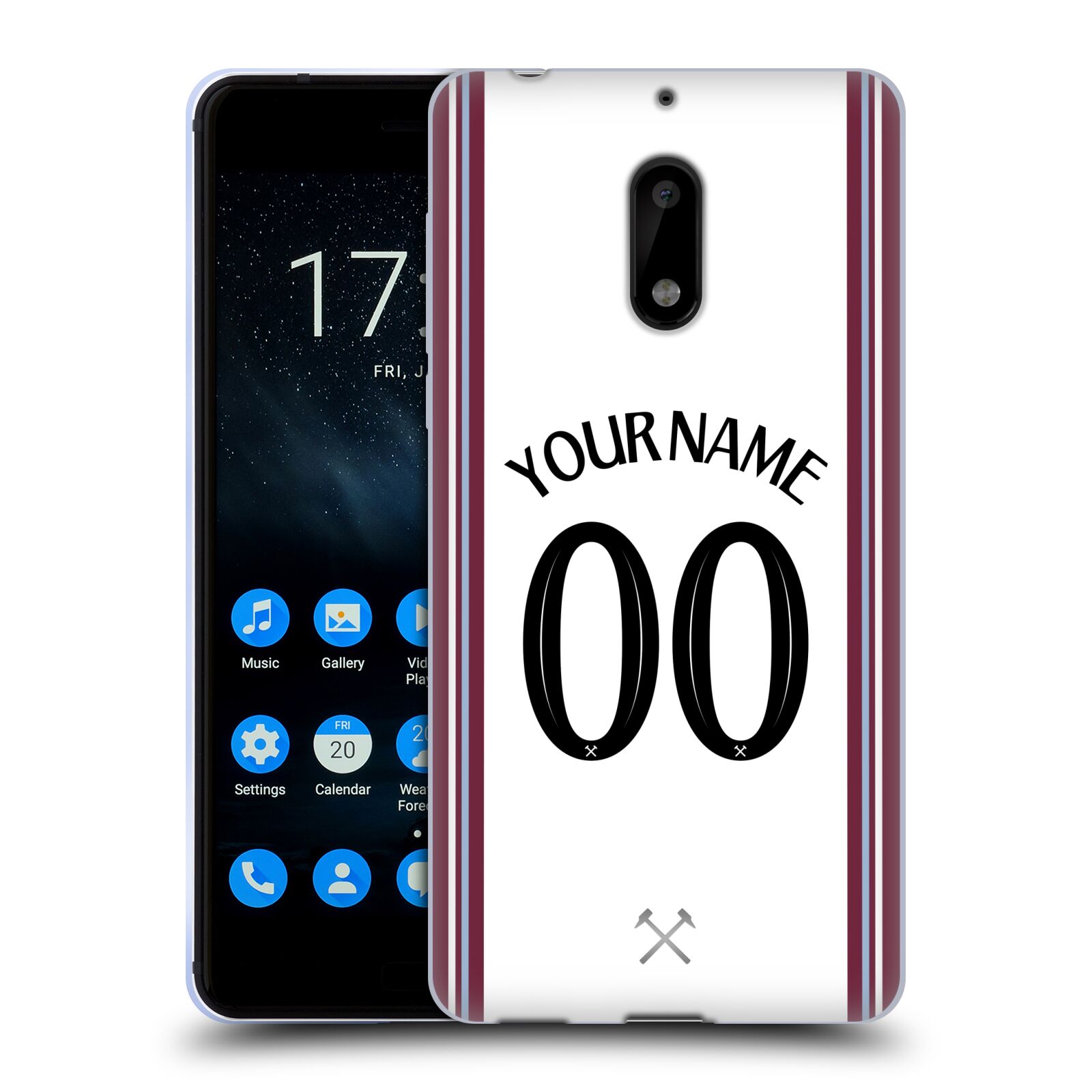 CUSTOM PERSONALISED WEST HAM UNITED FC 2023/24 KIT GEL CASE FOR NOKIA PHONES 1 - 第 8/9 張圖片