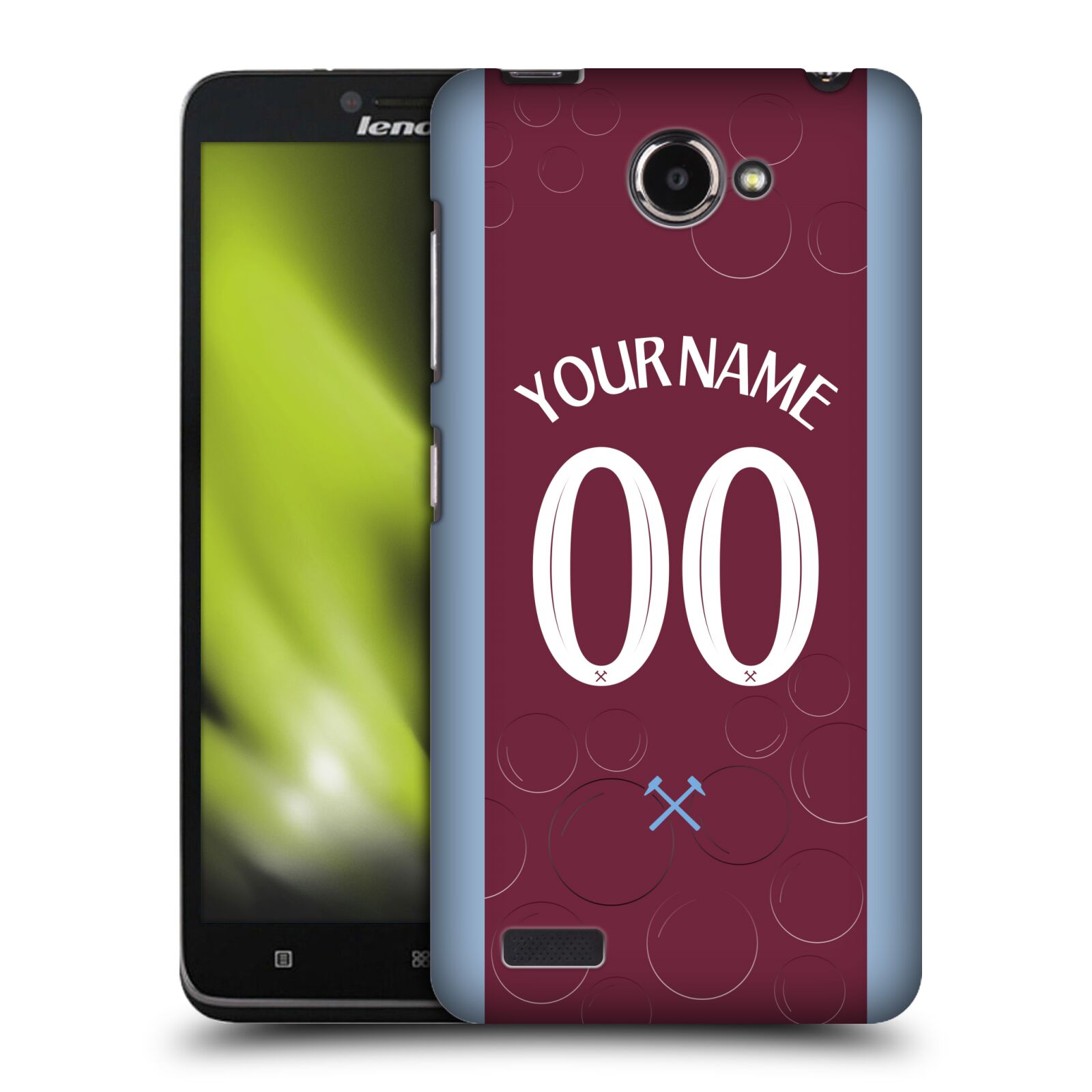 FUNDA TRASERA KIT PERSONALIZADA WEST HAM UNITED FC 2023/24 PARA TELÉFONOS LENOVO - Imagen 9 de 9