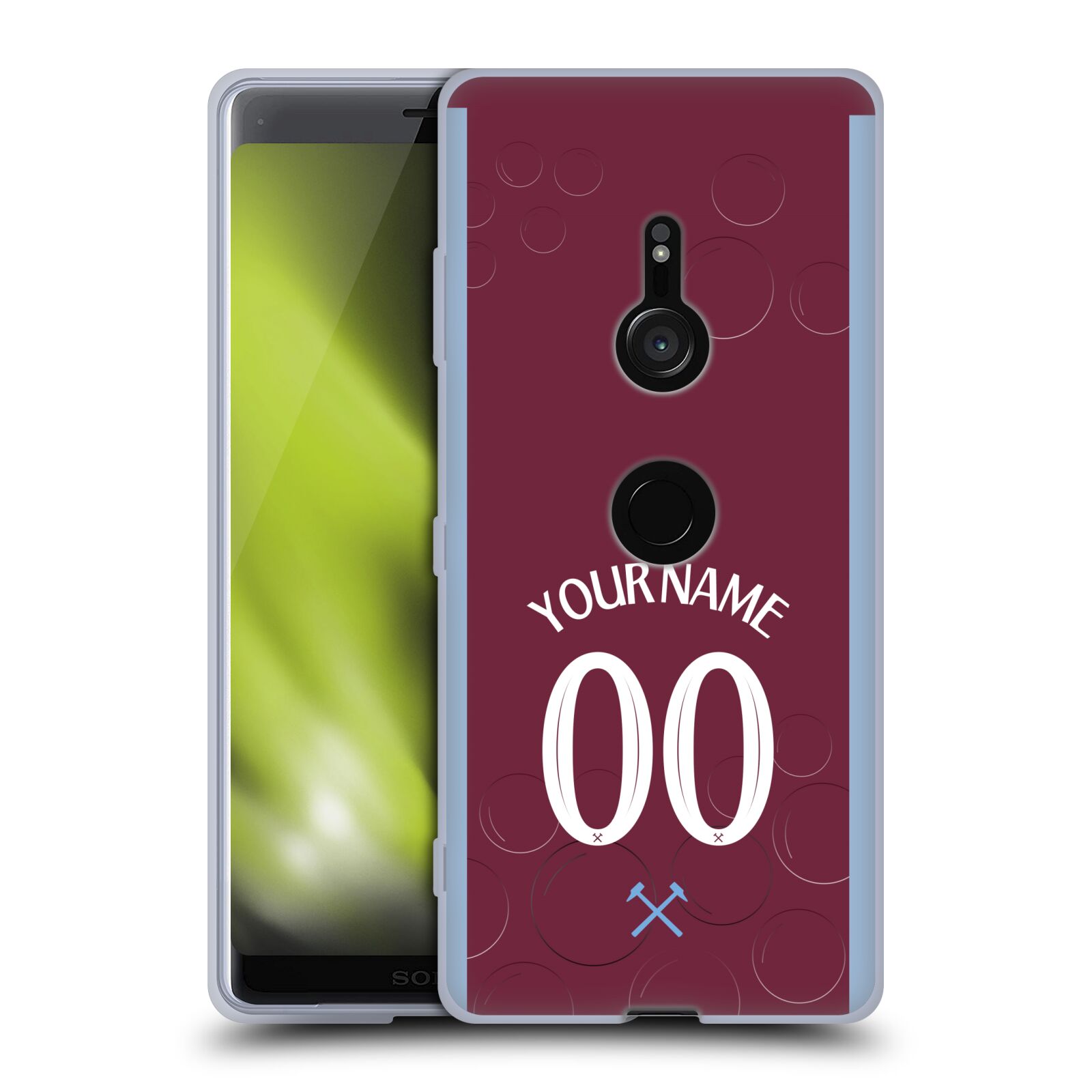CUSTOM PERSONALISED WEST HAM UNITED FC 2023/24 KIT GEL CASE FOR SONY PHONES 1 - 第 9/9 張圖片