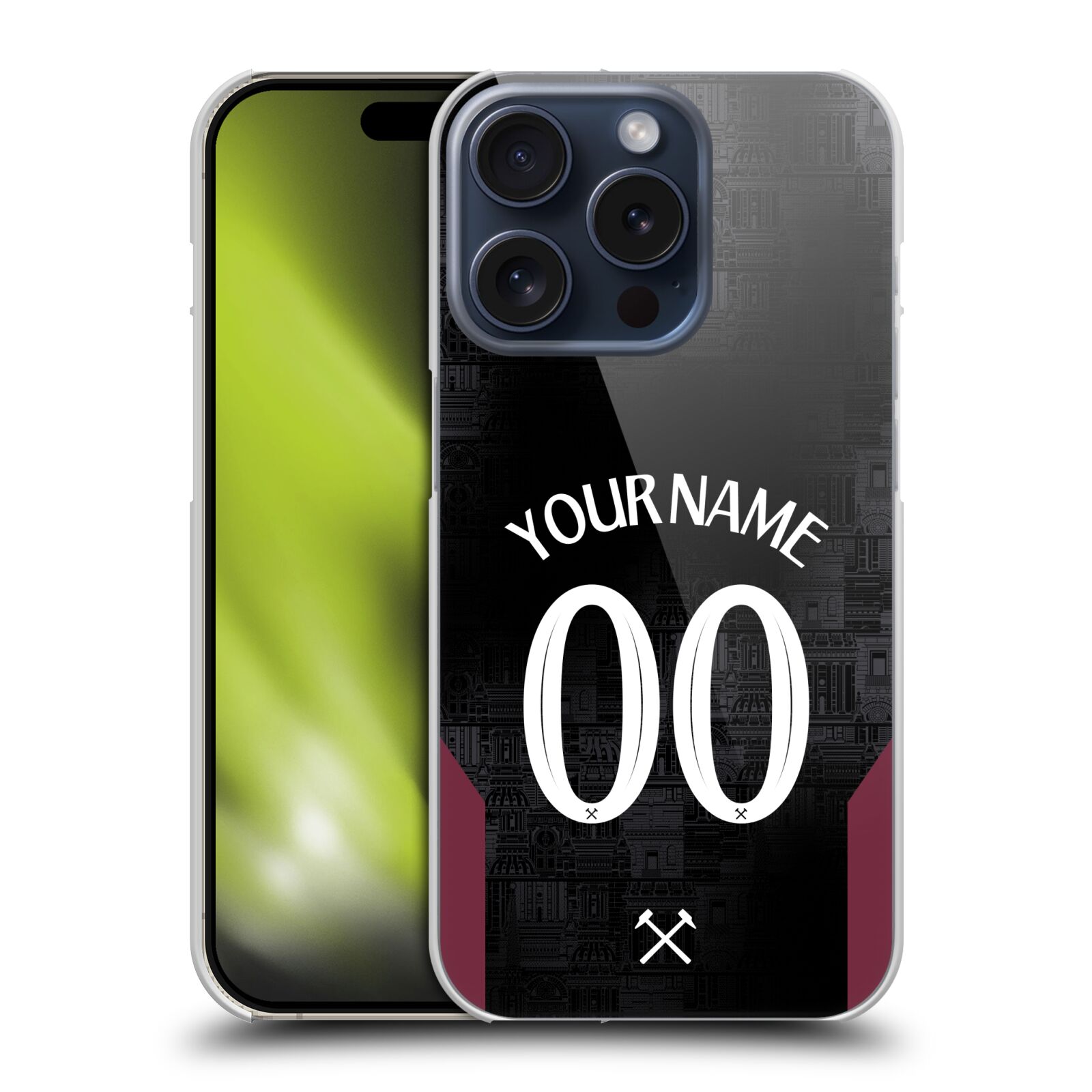 CUSTOM PERSONALISED WEST HAM UNITED FC 2024/25 KIT CASE FOR APPLE iPHONE PHONES - 第 8/10 張圖片