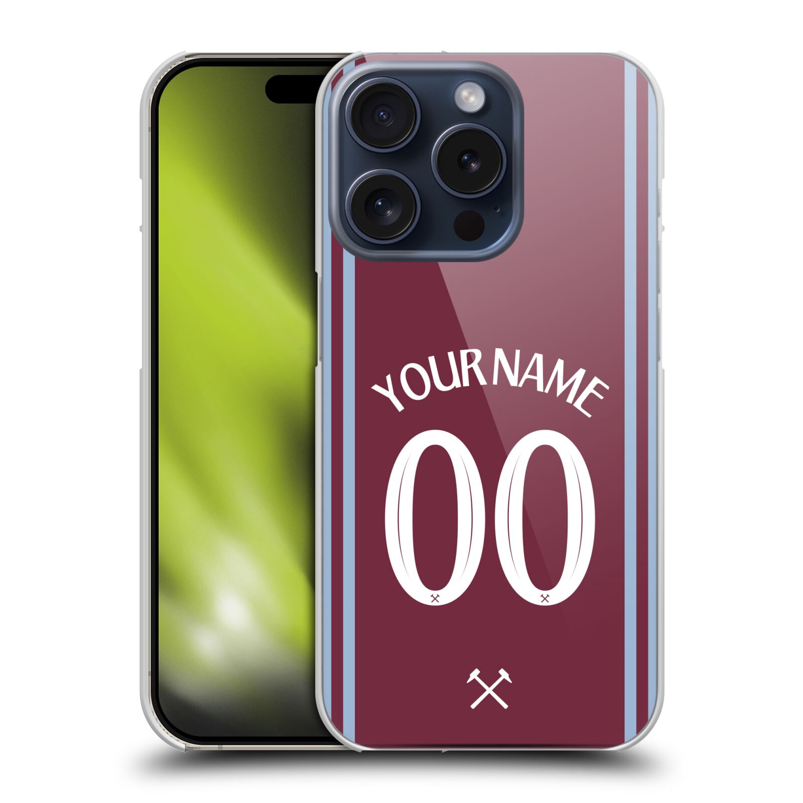 CUSTOM PERSONALISED WEST HAM UNITED FC 2024/25 KIT CASE FOR APPLE iPHONE PHONES - 第 9/10 張圖片