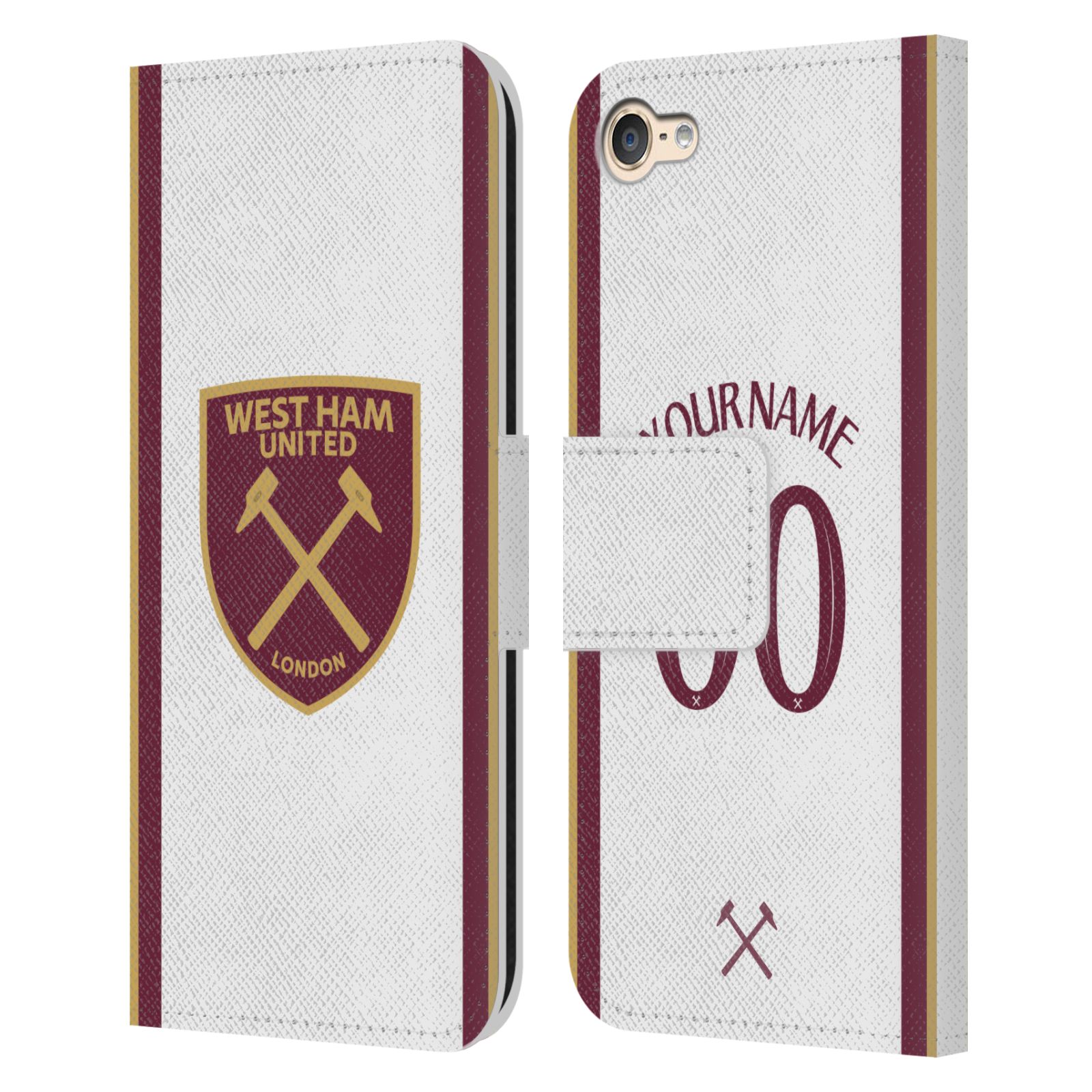 CUSTOM WEST HAM UNITED FC 2024/25 KIT LEATHER BOOK CASE FOR APPLE iPOD TOUCH MP3 - Picture 9 of 9