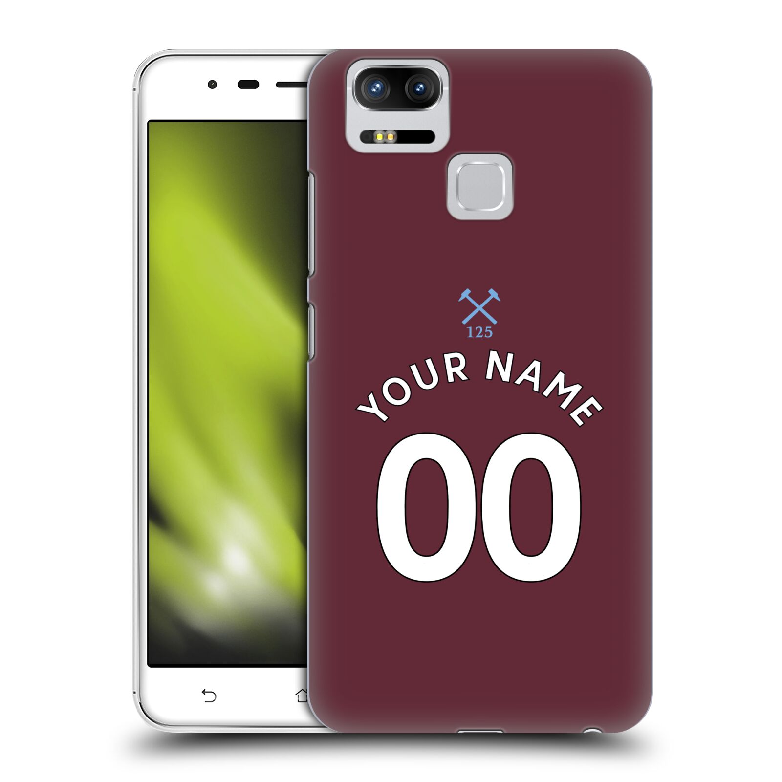 CUSTOM PERSONALISED WEST HAM UNITED FC 2020/21 KIT CASE FOR ASUS ZENFONE PHONES - 第 8/8 張圖片