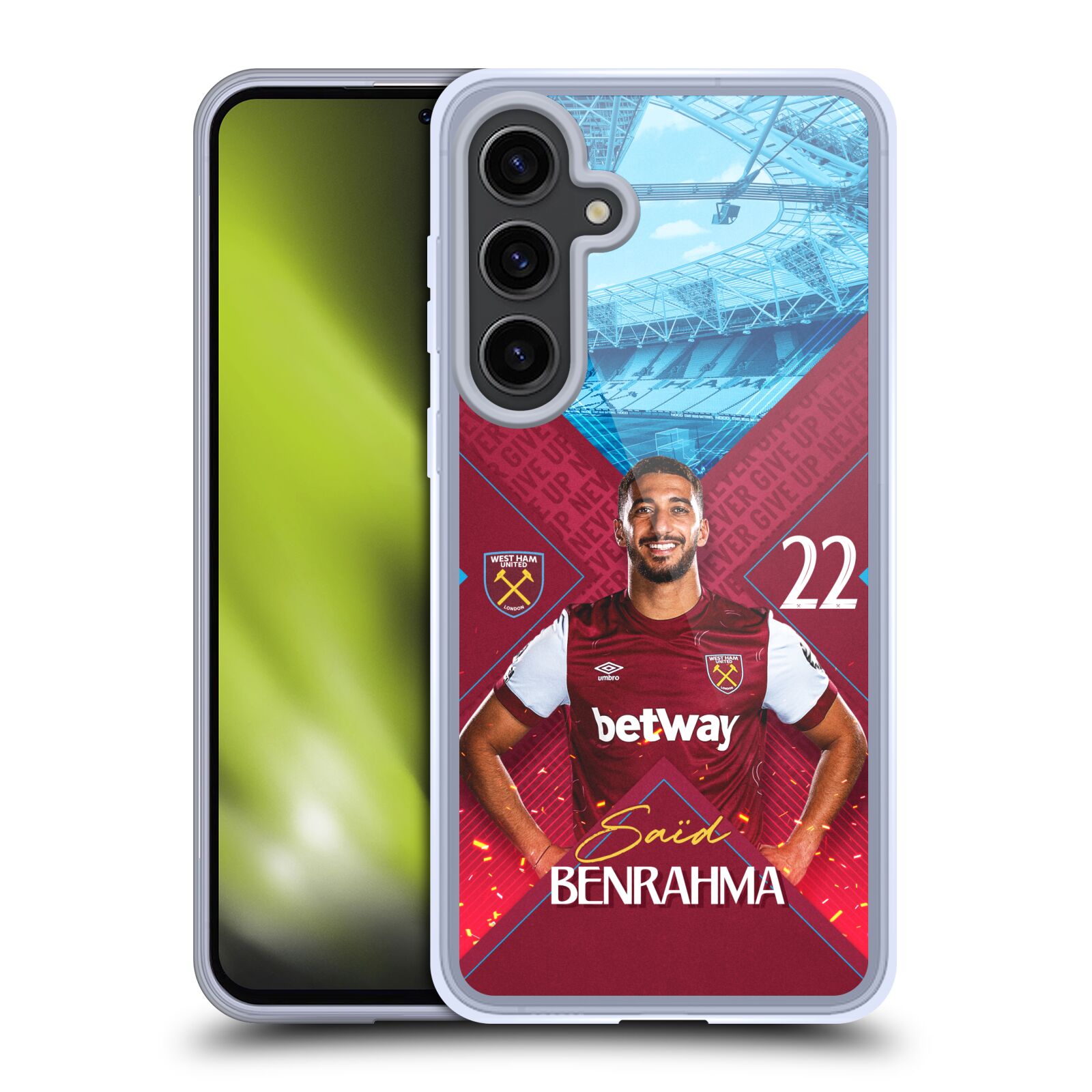 WEST HAM UNITED FC 2023/24 FIRST TEAM GEL CASE COMPATIBLE WITH SAMSUNG & MAGSAFE - Picture 12 of 12