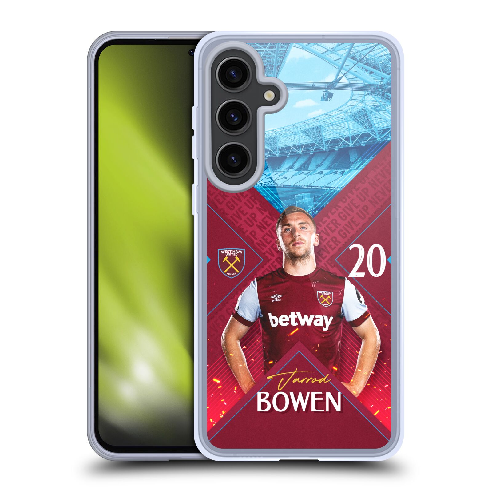 WEST HAM UNITED FC 2023/24 FIRST TEAM GEL CASE COMPATIBLE WITH SAMSUNG & MAGSAFE - Picture 9 of 12