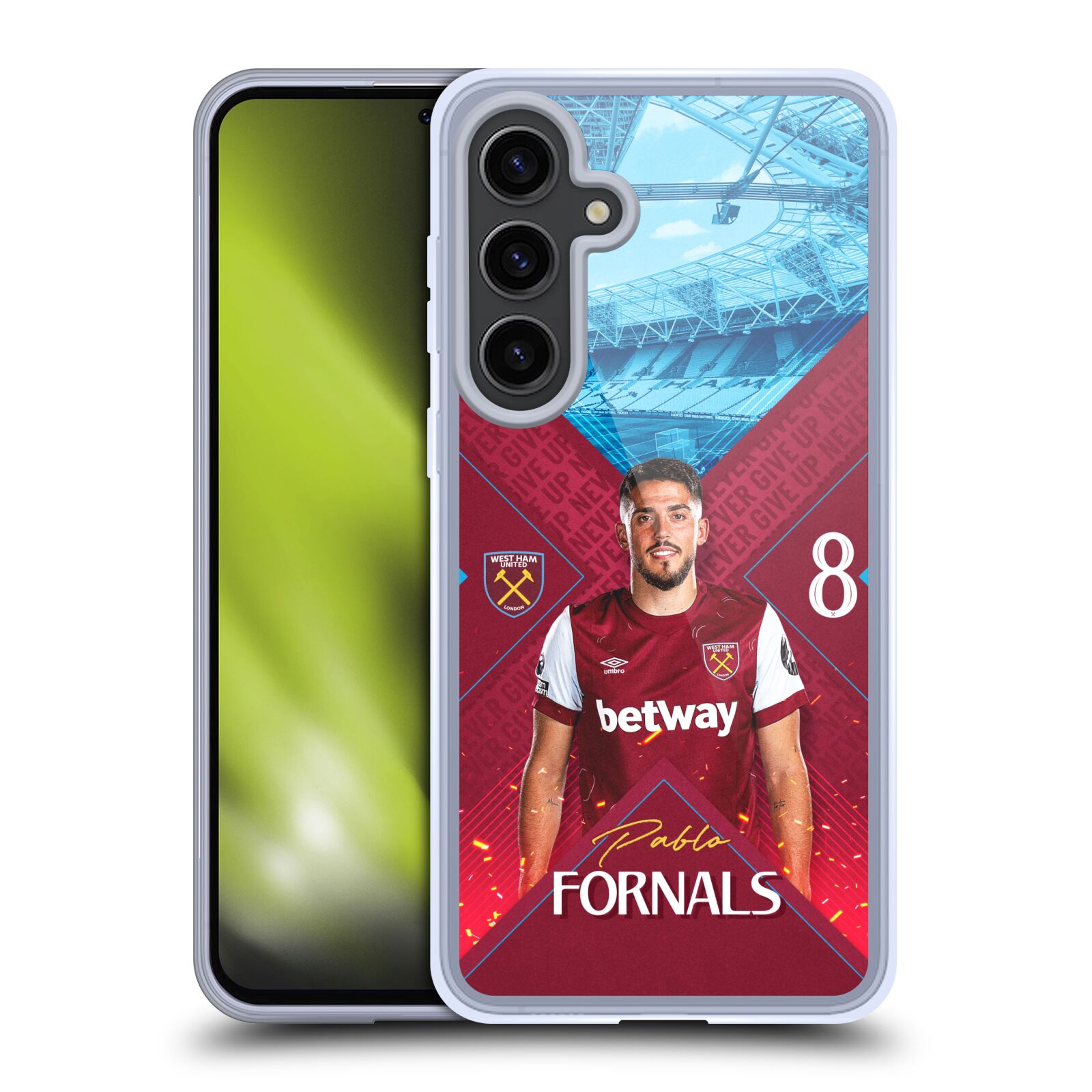 WEST HAM UNITED FC 2023/24 FIRST TEAM GEL CASE COMPATIBLE WITH SAMSUNG & MAGSAFE - Picture 11 of 12