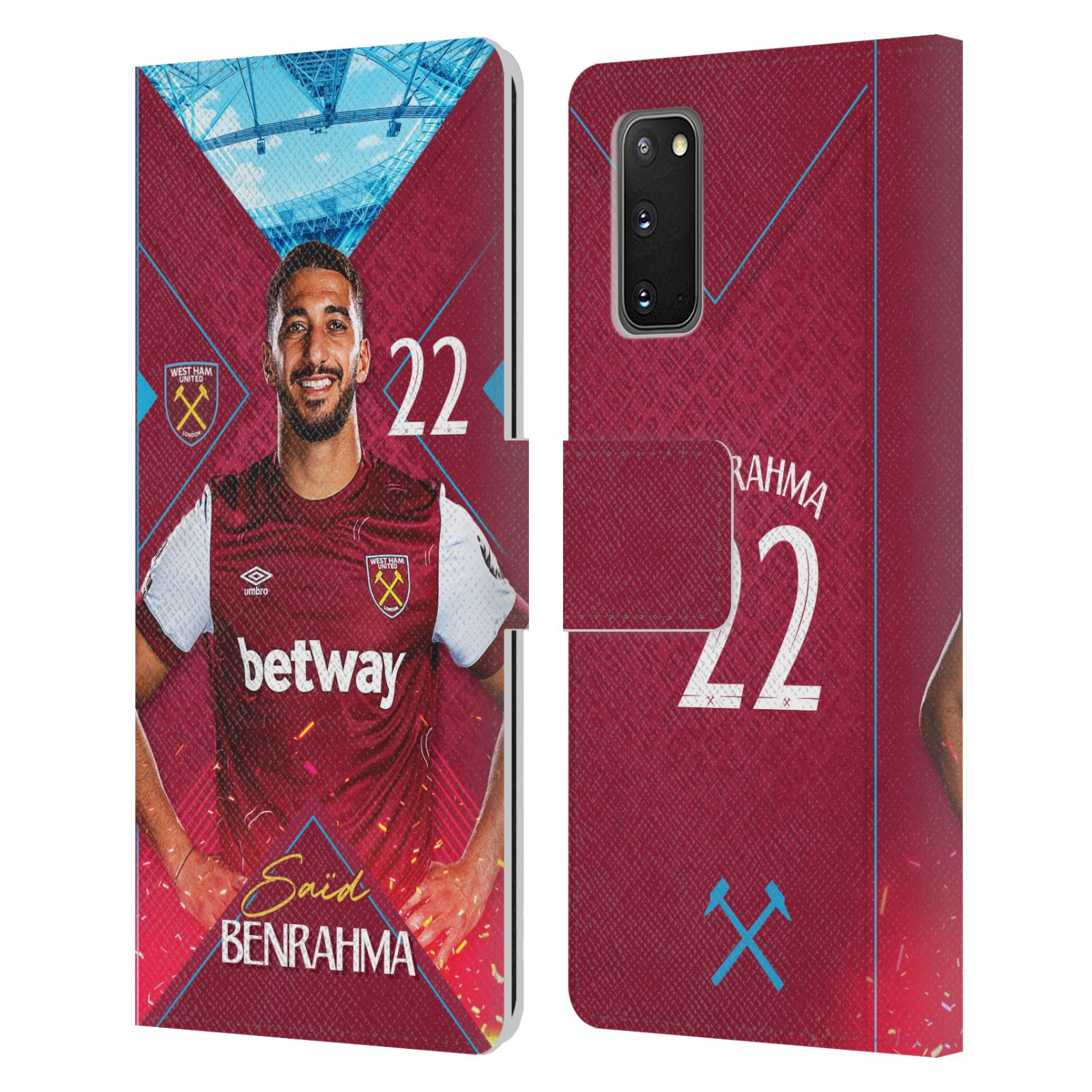 FUNDA LIBRO CUERO PRIMER EQUIPO WEST HAM UNITED FC 2023/24 PARA TELÉFONOS SAMSUNG 1 - Imagen 11 de 11
