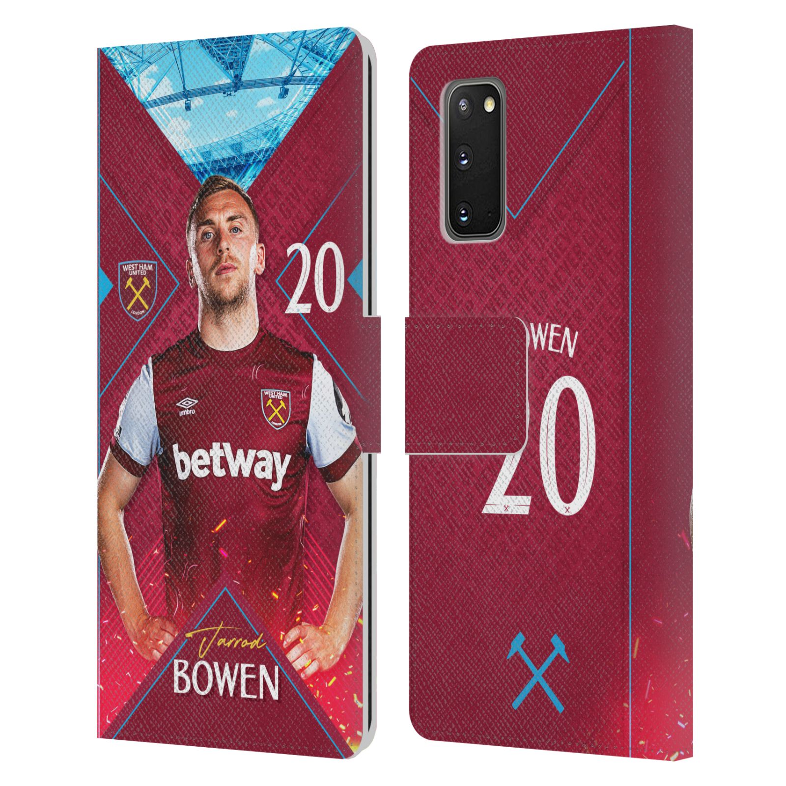 FUNDA LIBRO CUERO PRIMER EQUIPO WEST HAM UNITED FC 2023/24 PARA TELÉFONOS SAMSUNG 1 - Imagen 8 de 11