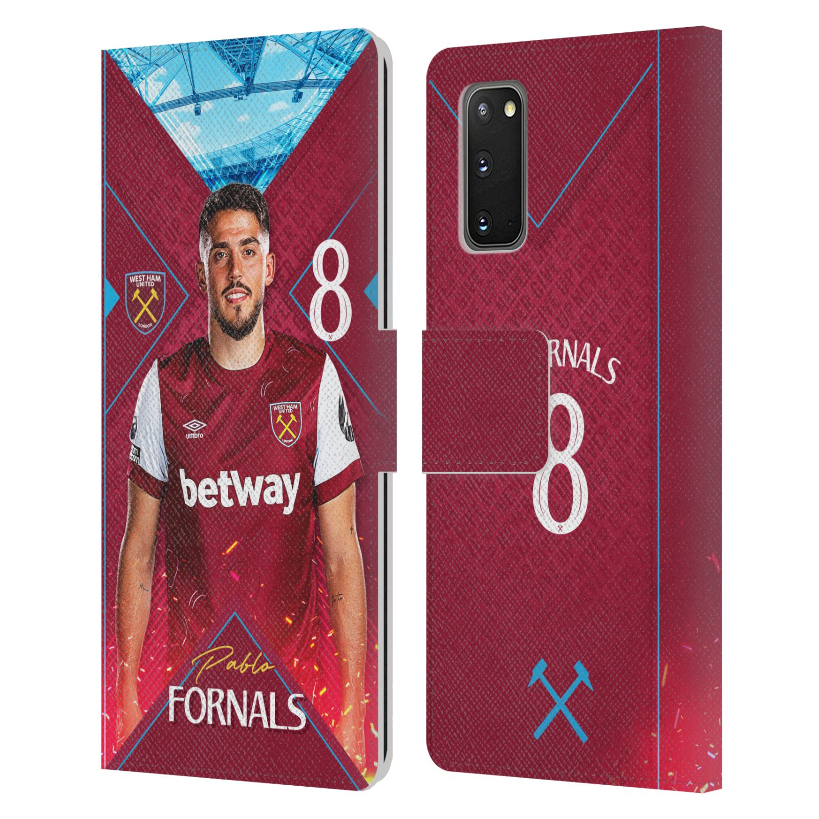 FUNDA LIBRO CUERO PRIMER EQUIPO WEST HAM UNITED FC 2023/24 PARA TELÉFONOS SAMSUNG 1 - Imagen 10 de 11