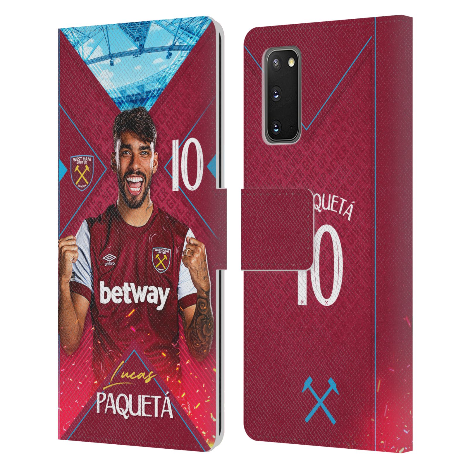 FUNDA LIBRO CUERO PRIMER EQUIPO WEST HAM UNITED FC 2023/24 PARA TELÉFONOS SAMSUNG 1 - Imagen 9 de 11