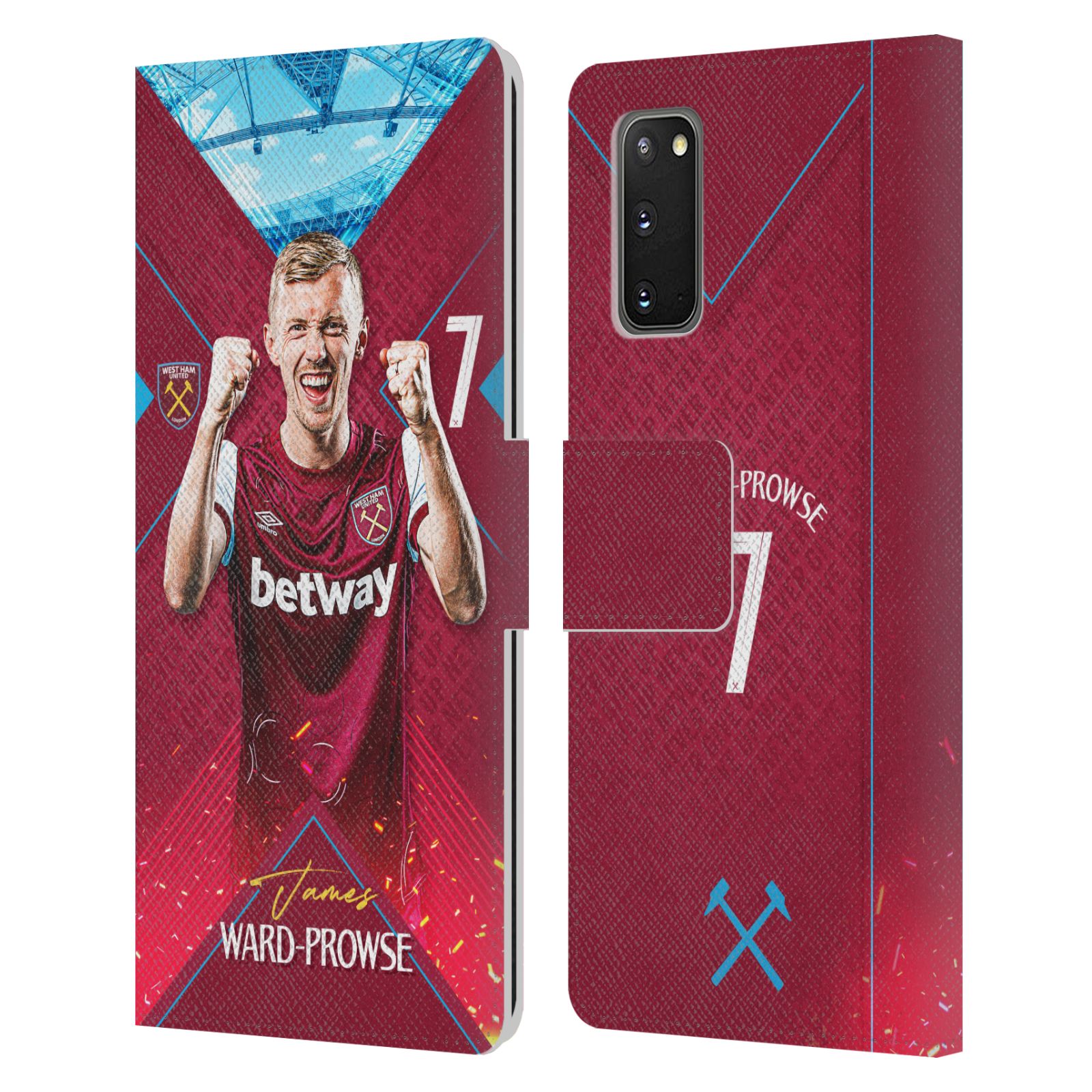 FUNDA LIBRO CUERO PRIMER EQUIPO WEST HAM UNITED FC 2023/24 PARA TELÉFONOS SAMSUNG 1 - Imagen 7 de 11