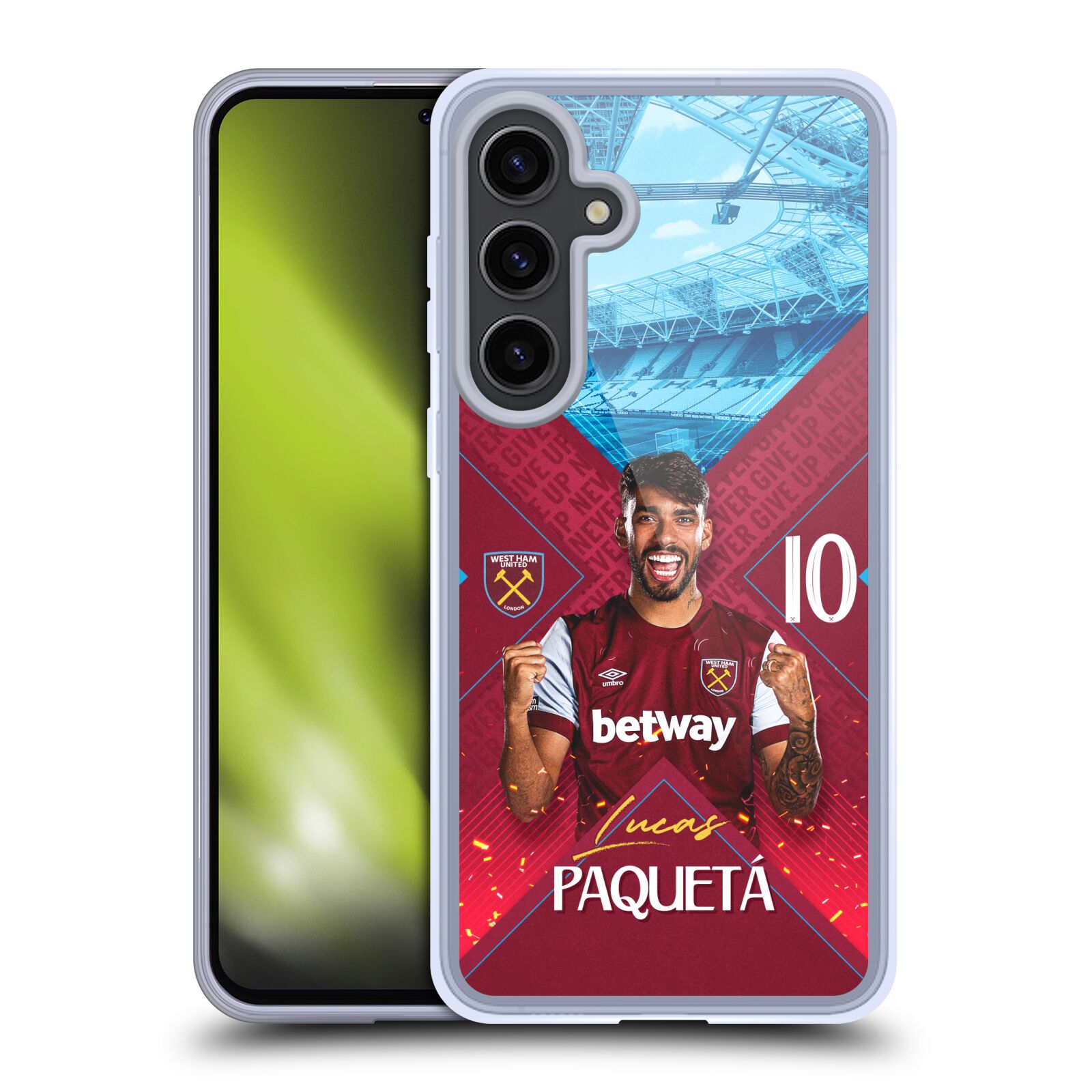 WEST HAM UNITED FC 2023/24 FIRST TEAM GEL CASE COMPATIBLE WITH SAMSUNG & MAGSAFE - Picture 10 of 12
