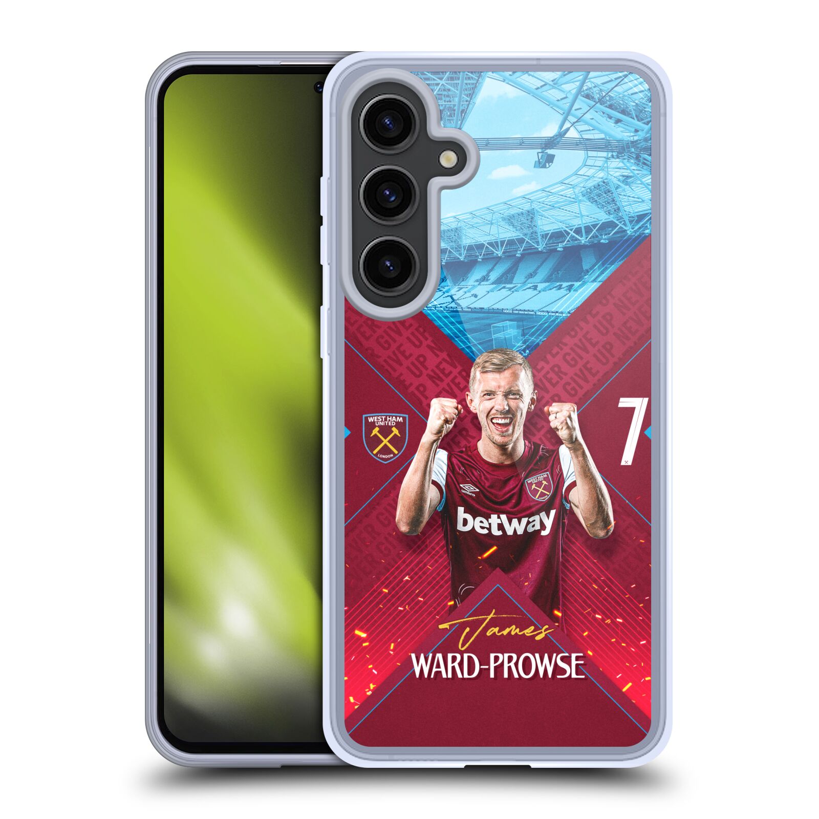 WEST HAM UNITED FC 2023/24 FIRST TEAM GEL CASE COMPATIBLE WITH SAMSUNG & MAGSAFE - Picture 8 of 12
