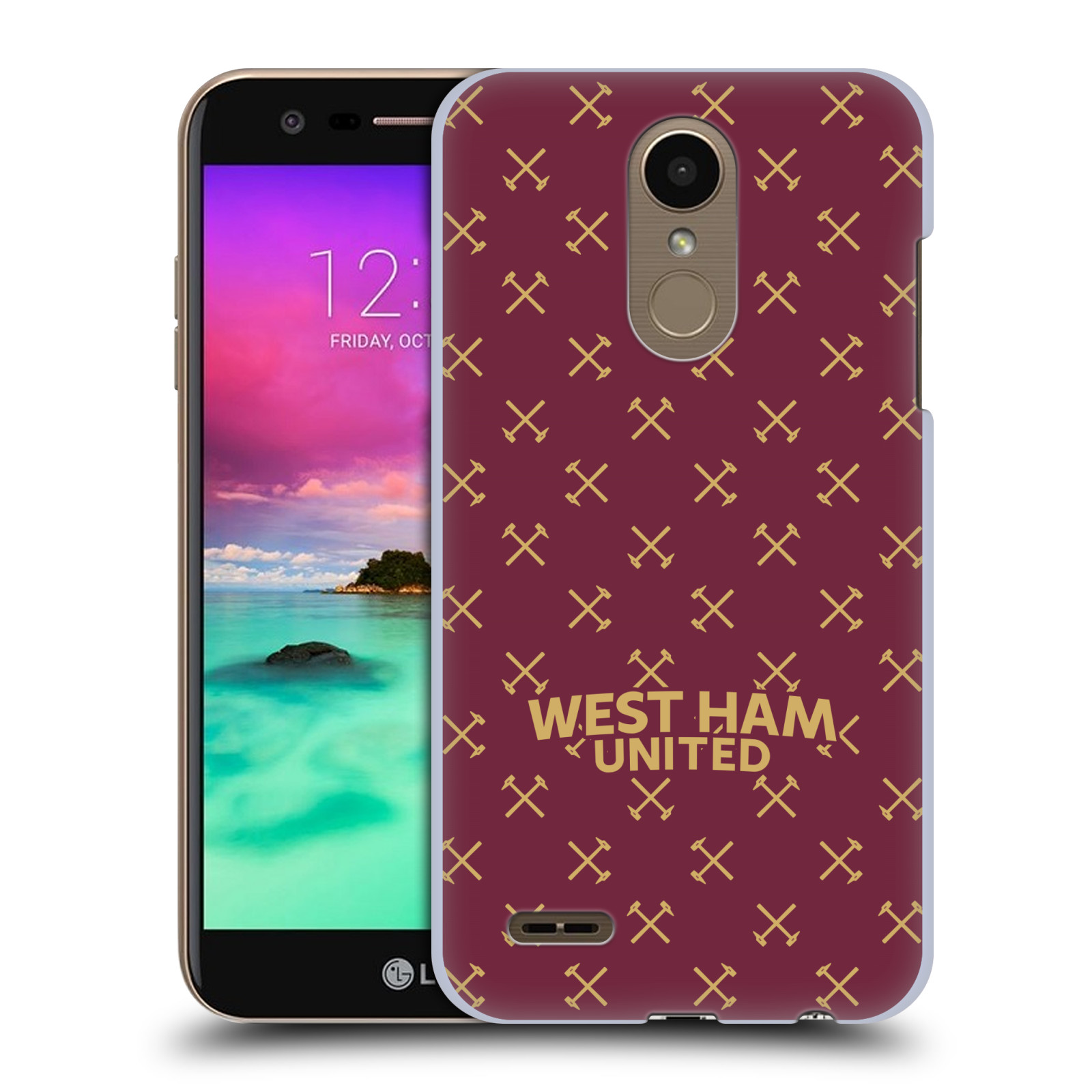 OFFICIAL WEST HAM UNITED FC HAMMER MARQUE KIT HARD BACK CASE FOR LG PHONES 1 - 第 11/11 張圖片