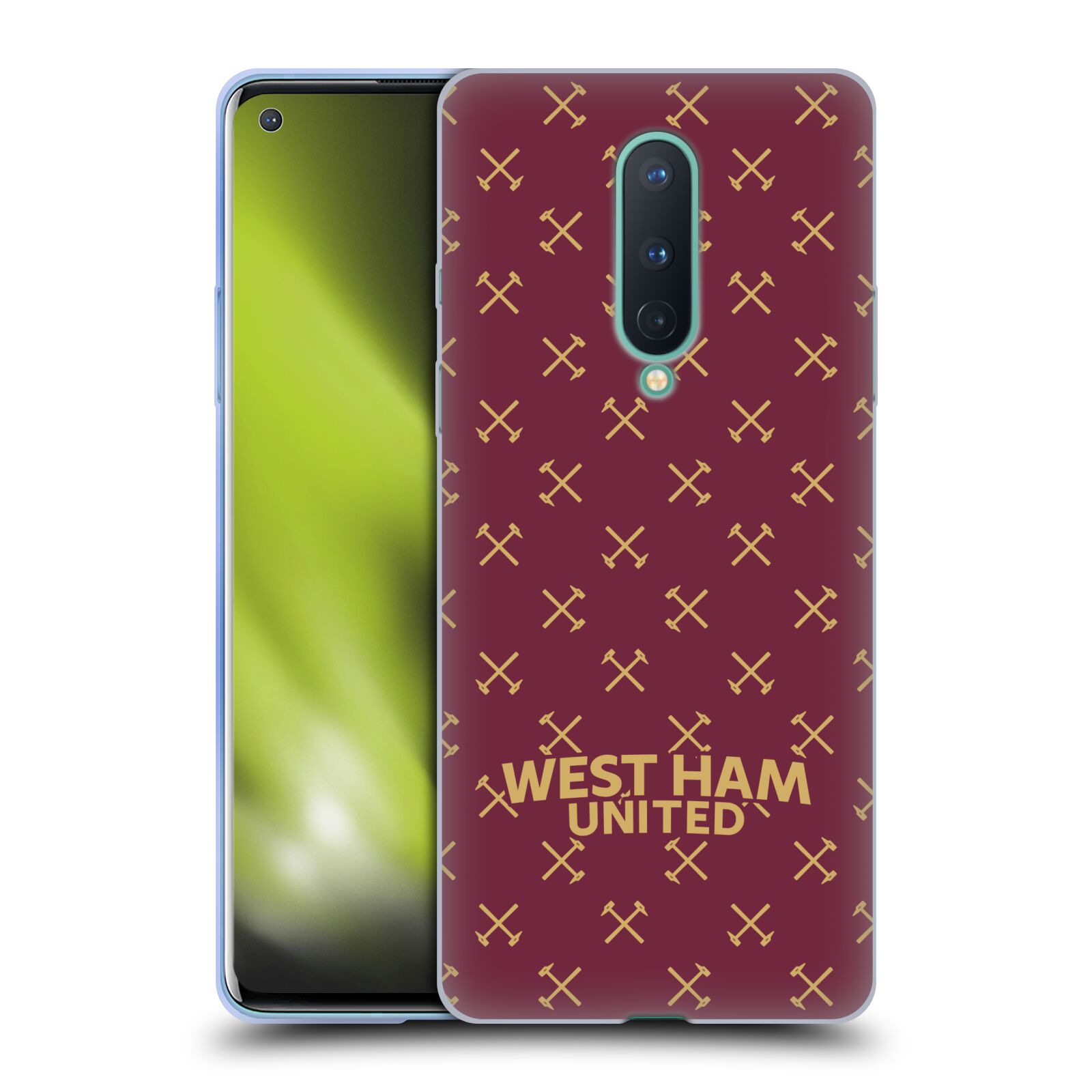 OFFICIAL WEST HAM UNITED FC HAMMER MARQUE KIT GEL CASE FOR AMAZON ASUS ONEPLUS - Picture 12 of 13