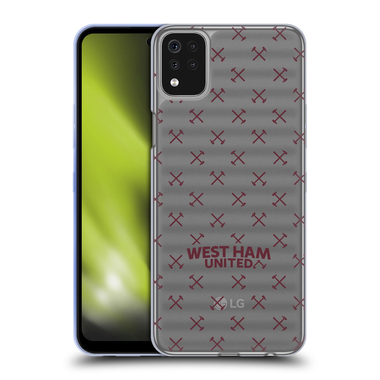 OFFICIAL WEST HAM UNITED FC HAMMER MARQUE KIT SOFT GEL CASE FOR LG PHONES 1 - 第 8/8 張圖片